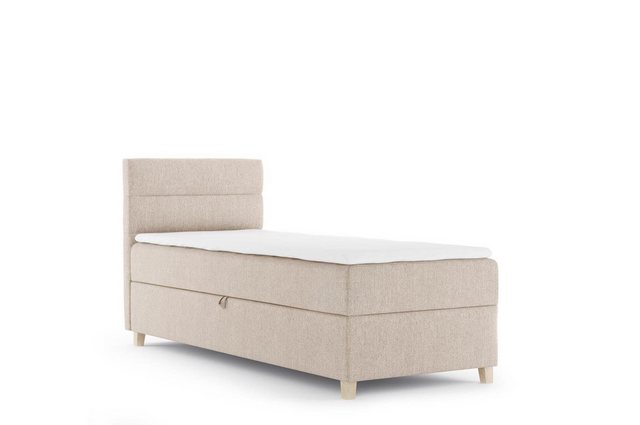 Beautysofa Boxspringbett Velour Bett DONNA MINI mit Matratze, Topper Polste günstig online kaufen