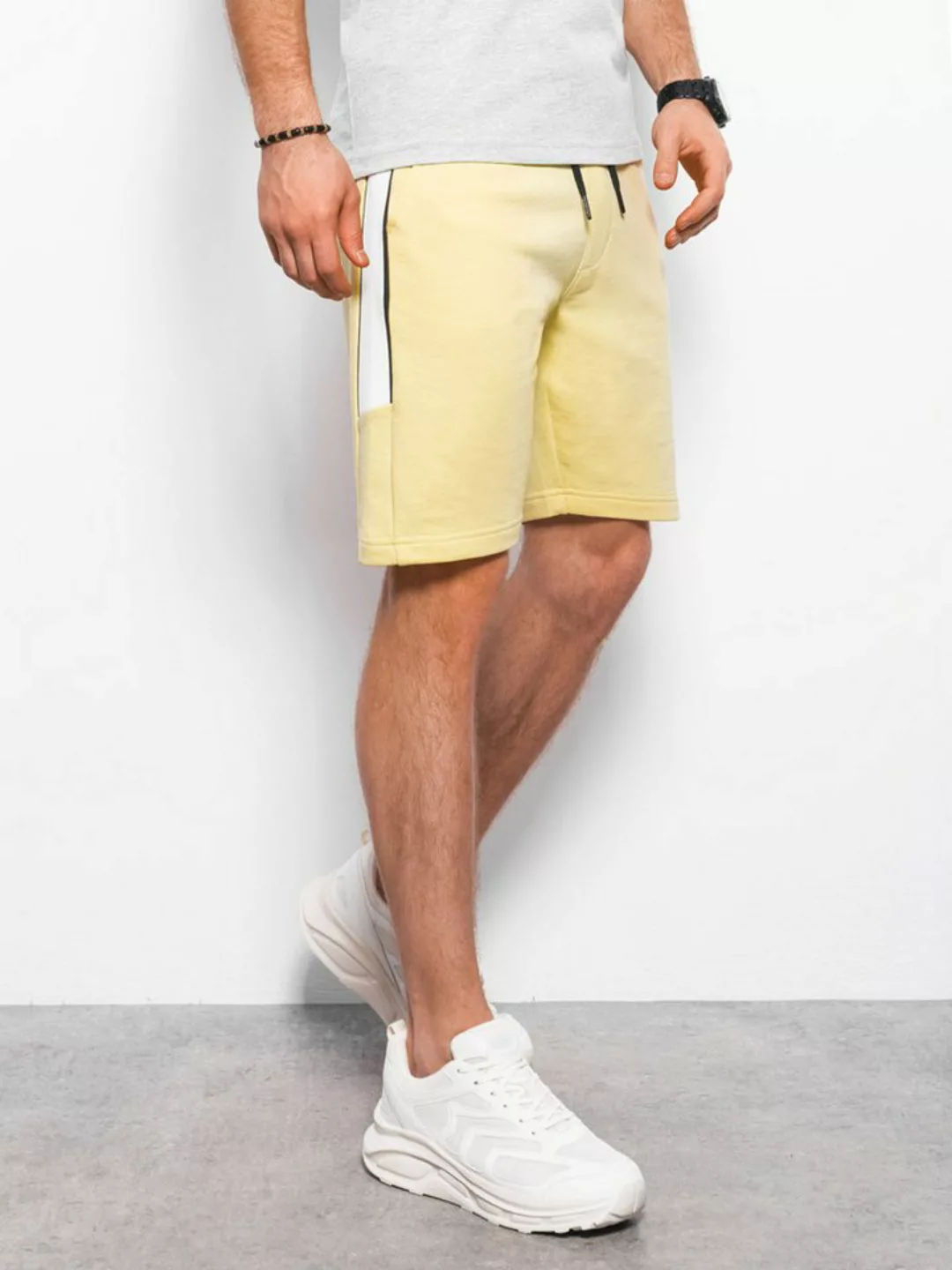 OMBRE Sweatshorts Herren Sweatshorts mit Paspelierung günstig online kaufen