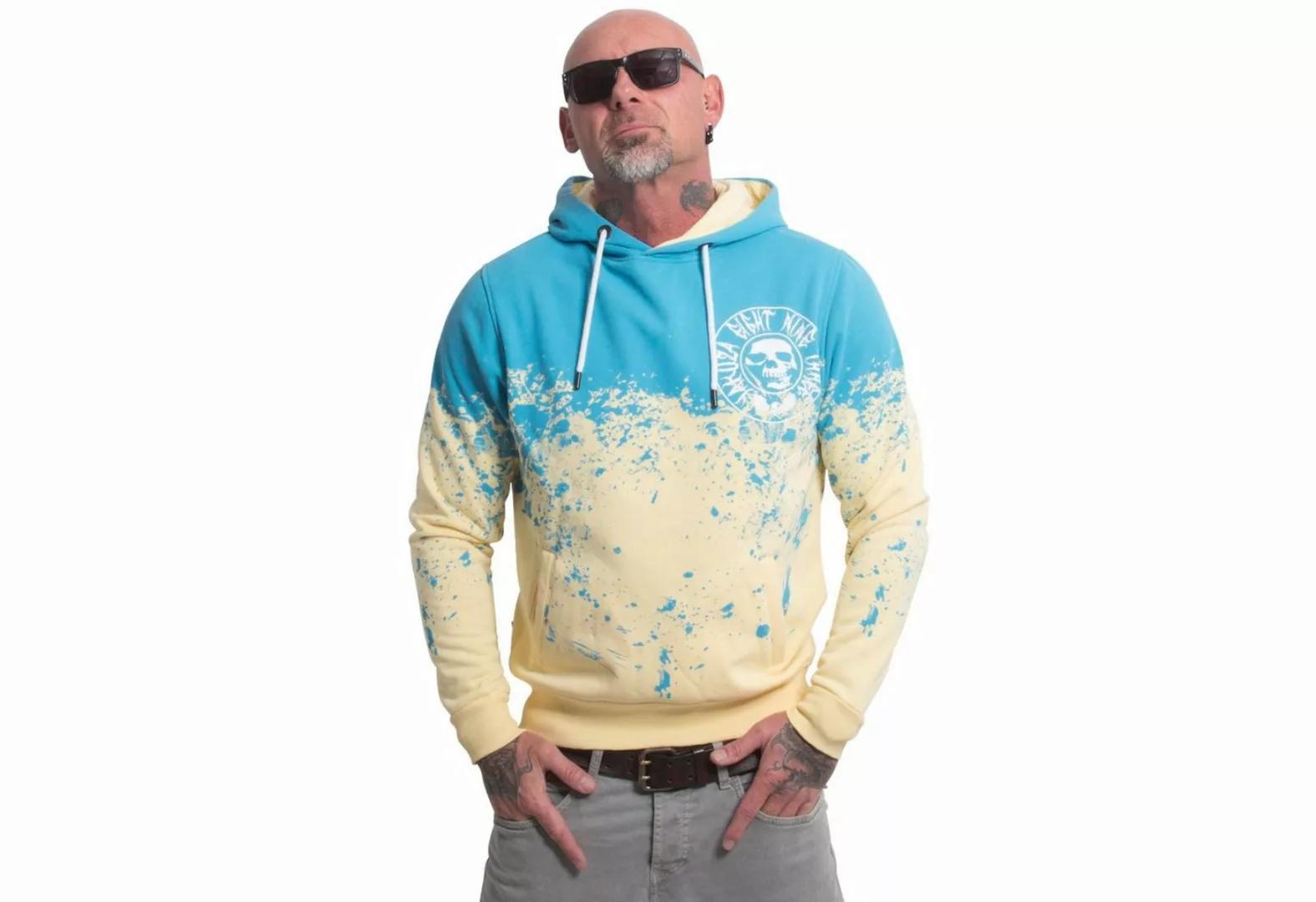 YAKUZA Hoodie Splash Allover günstig online kaufen