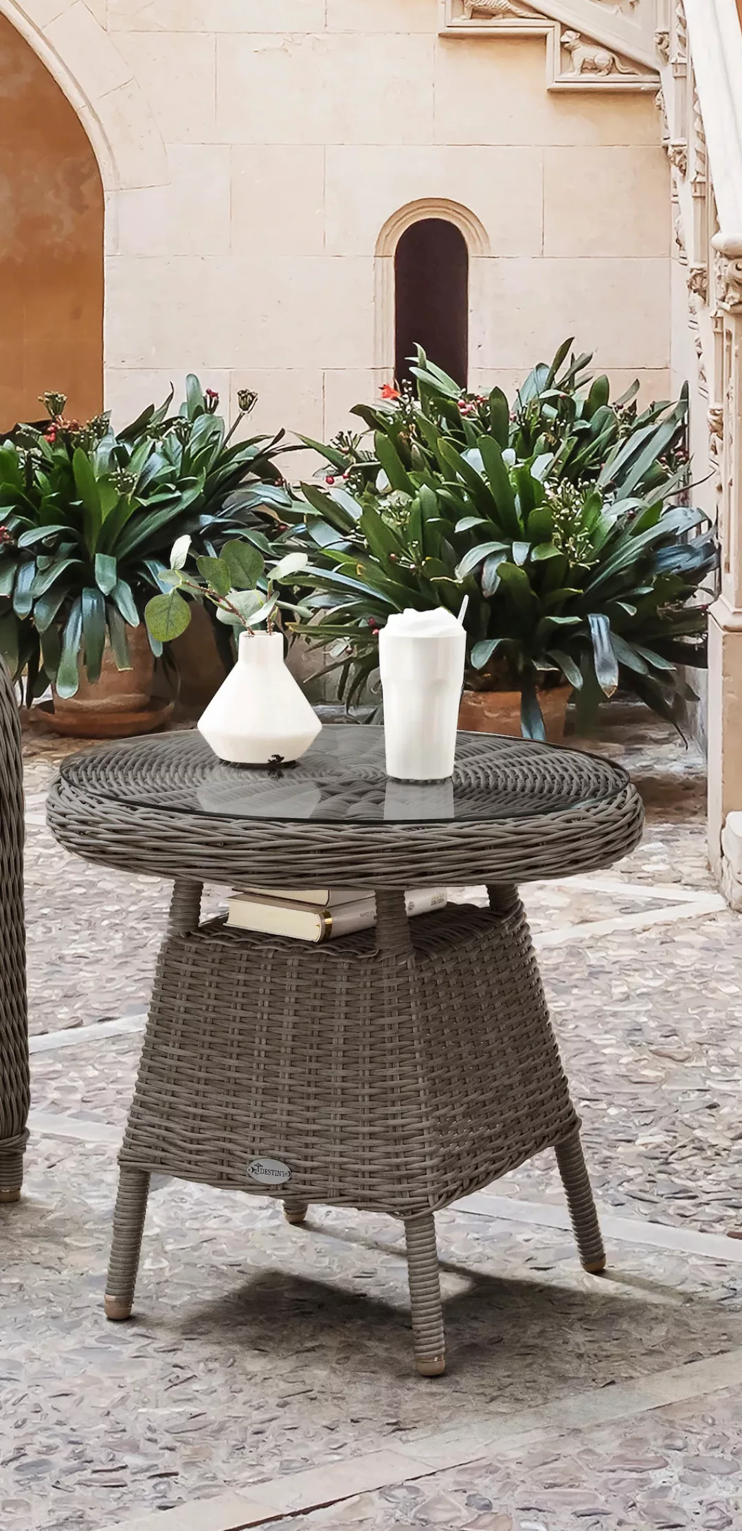 Destiny Gartentisch "MALAGA", Aluminium, Polyrattan günstig online kaufen