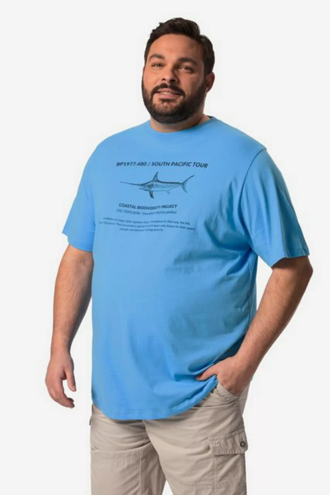 Boston Park T-Shirt Boston Park T-Shirt Halbarm Fisch Print bis 84/86 günstig online kaufen