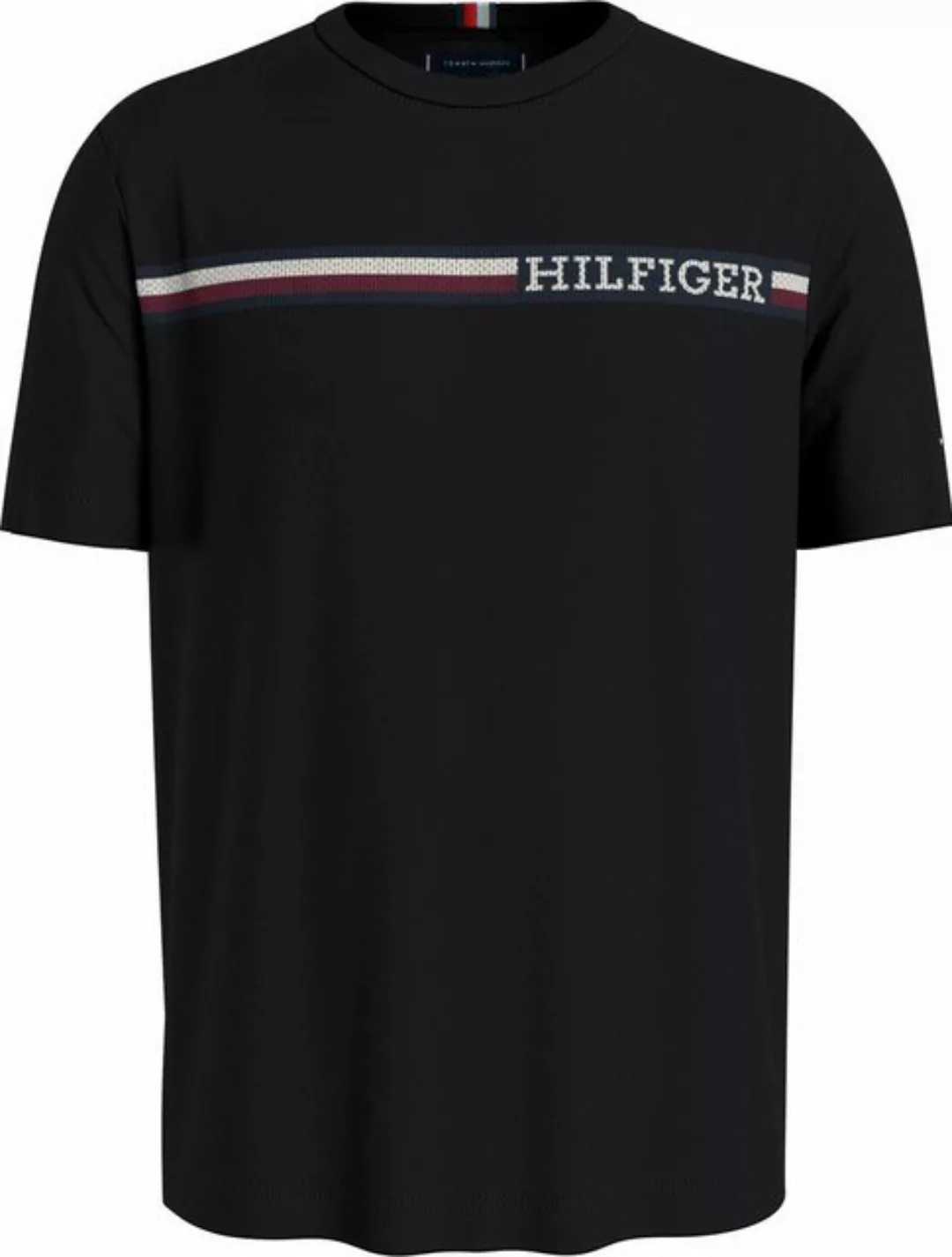 Tommy Hilfiger T-Shirt MONOTYPE CHEST STRIPE TEE mit Markenlogo günstig online kaufen