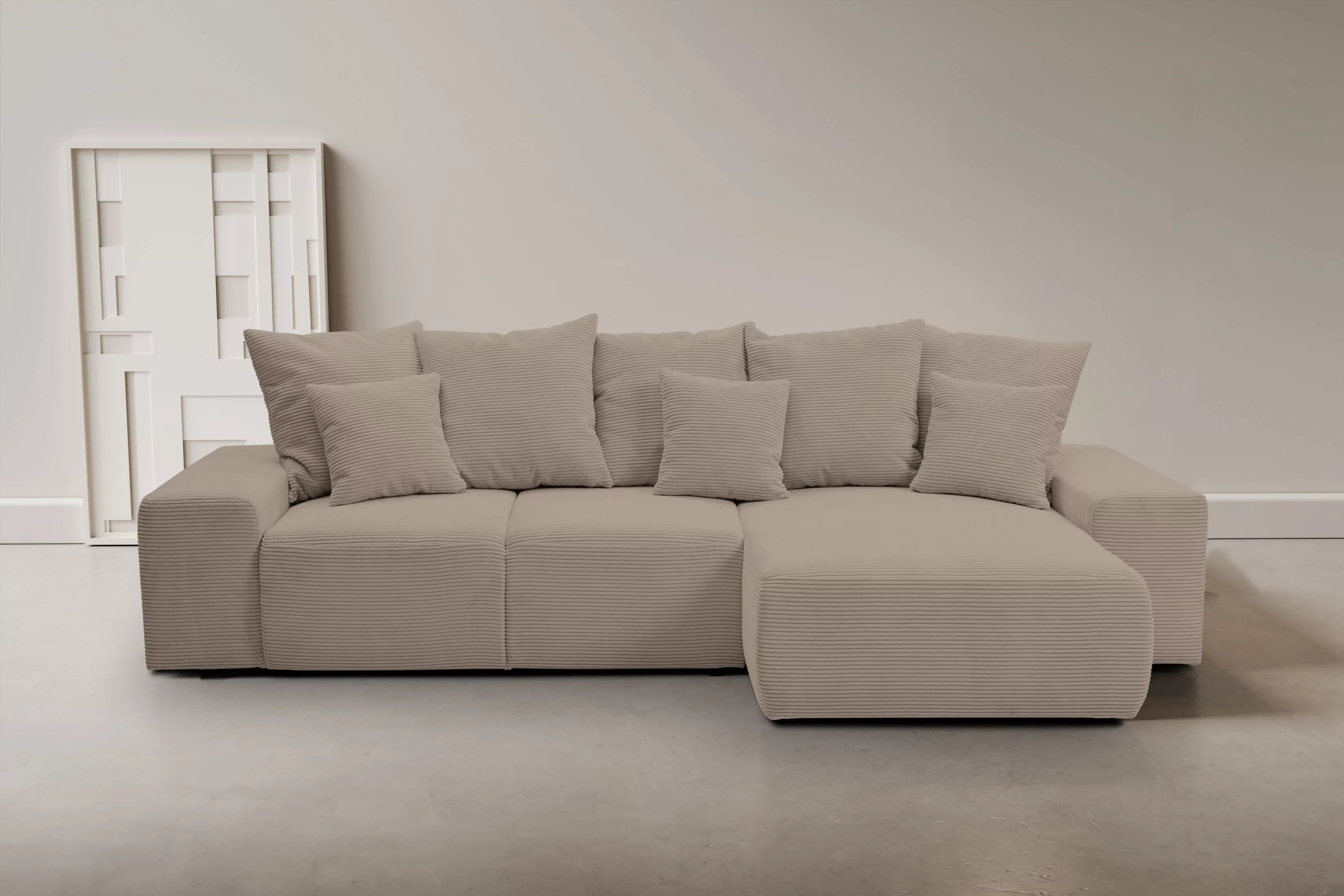 WERK2 Ecksofa "Riwa, modernes Sofa zum Kuscheln und Entspannen, Breite 300c günstig online kaufen