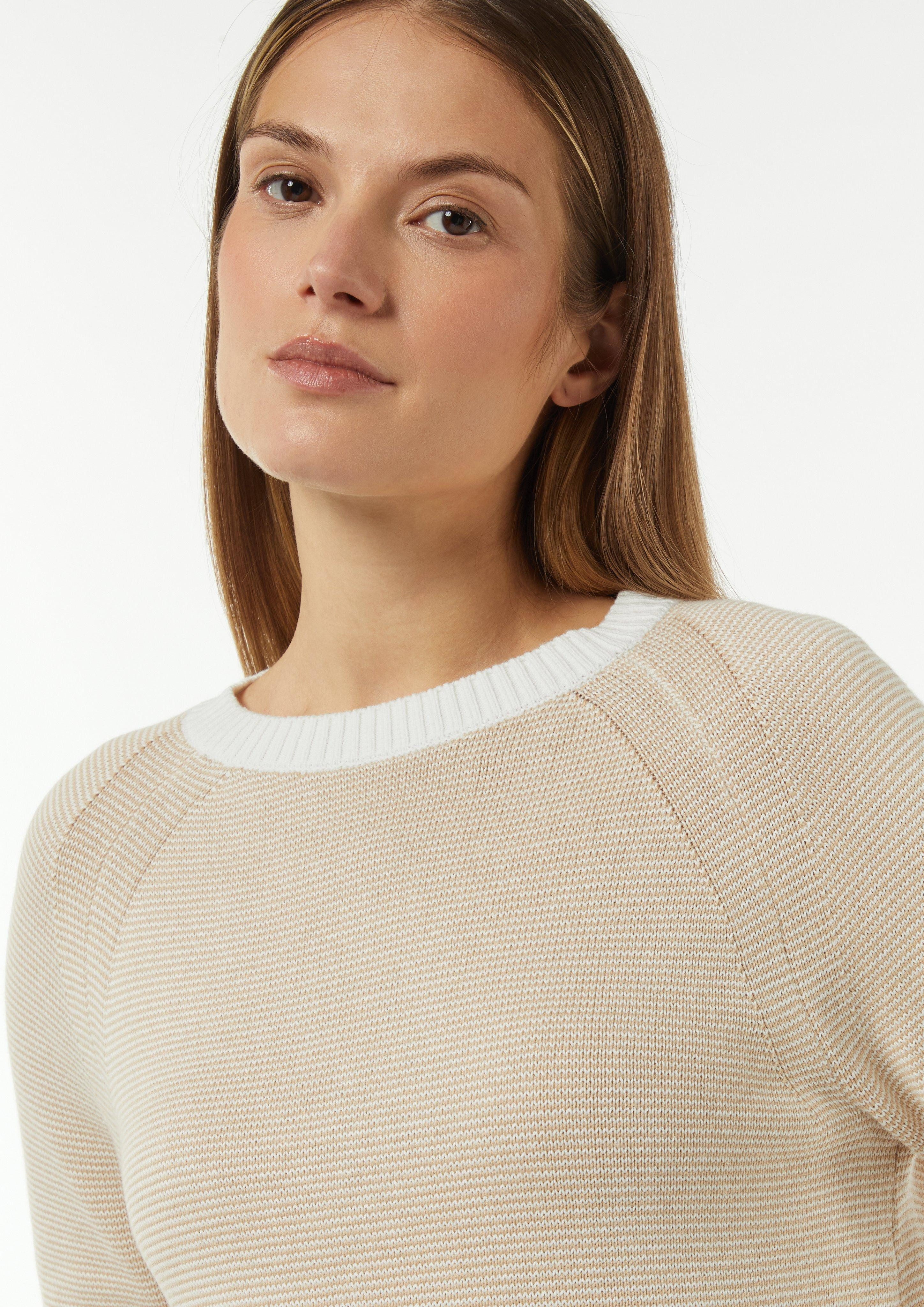comma casual identity Langarmshirt Baumwollpullover mit günstig online kaufen