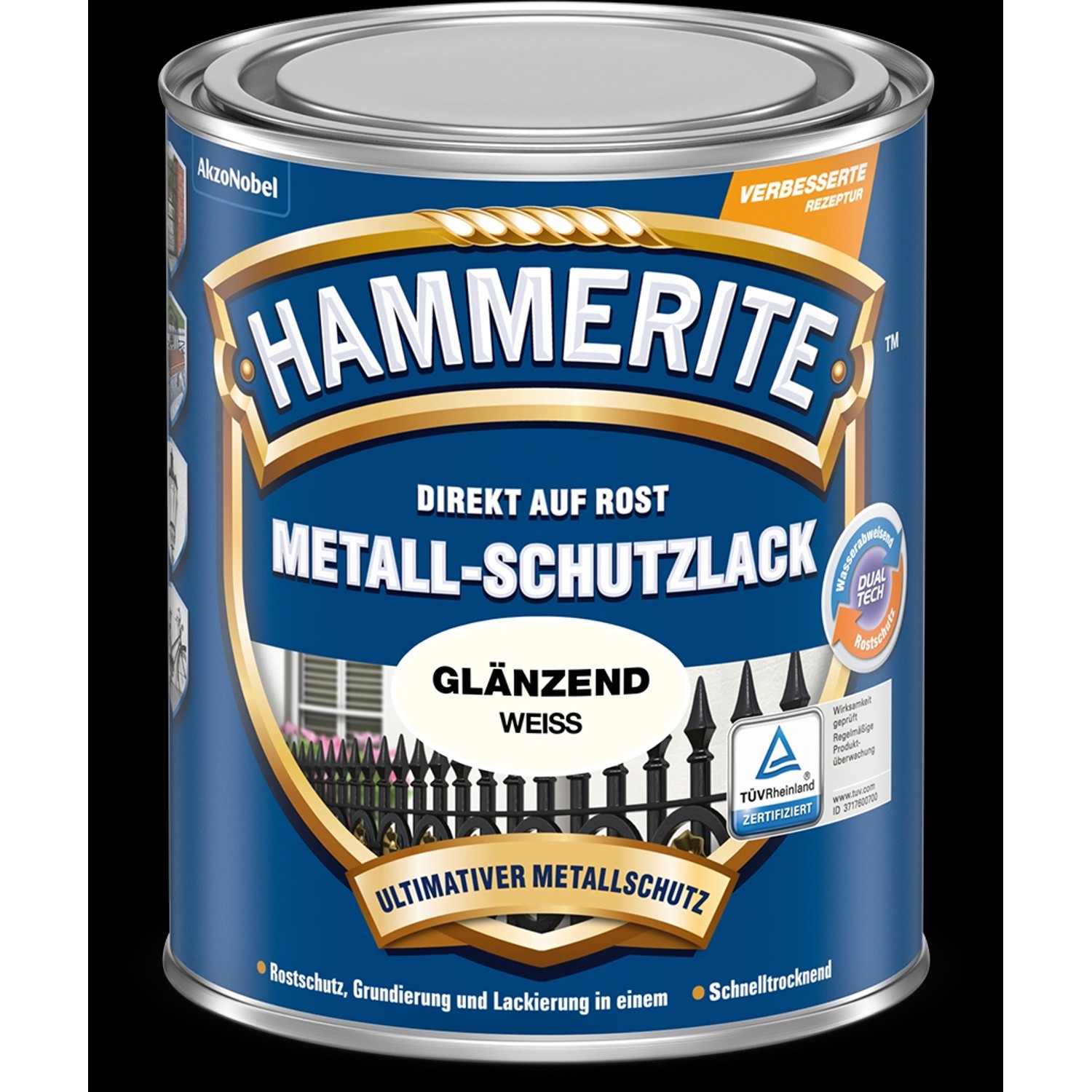 Hammerite Metall-Schutzlack Weiß glänzend 750 ml günstig online kaufen