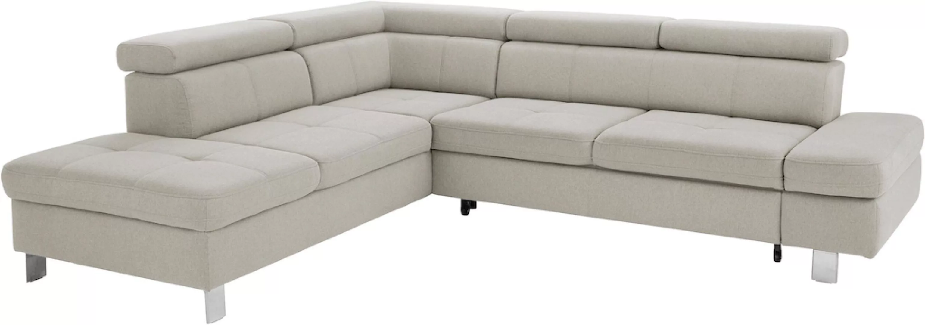 exxpo - sofa fashion Ecksofa "Fiji, L-Form", mit Kopf- bzw. Rückenverstellu günstig online kaufen