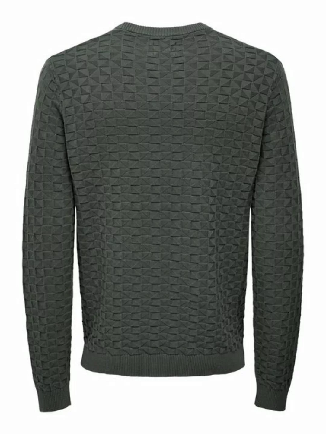 ONLY & SONS Rundhalspullover "ONSKALLE REG 12 STRUC CREW KNIT NOOS" günstig online kaufen