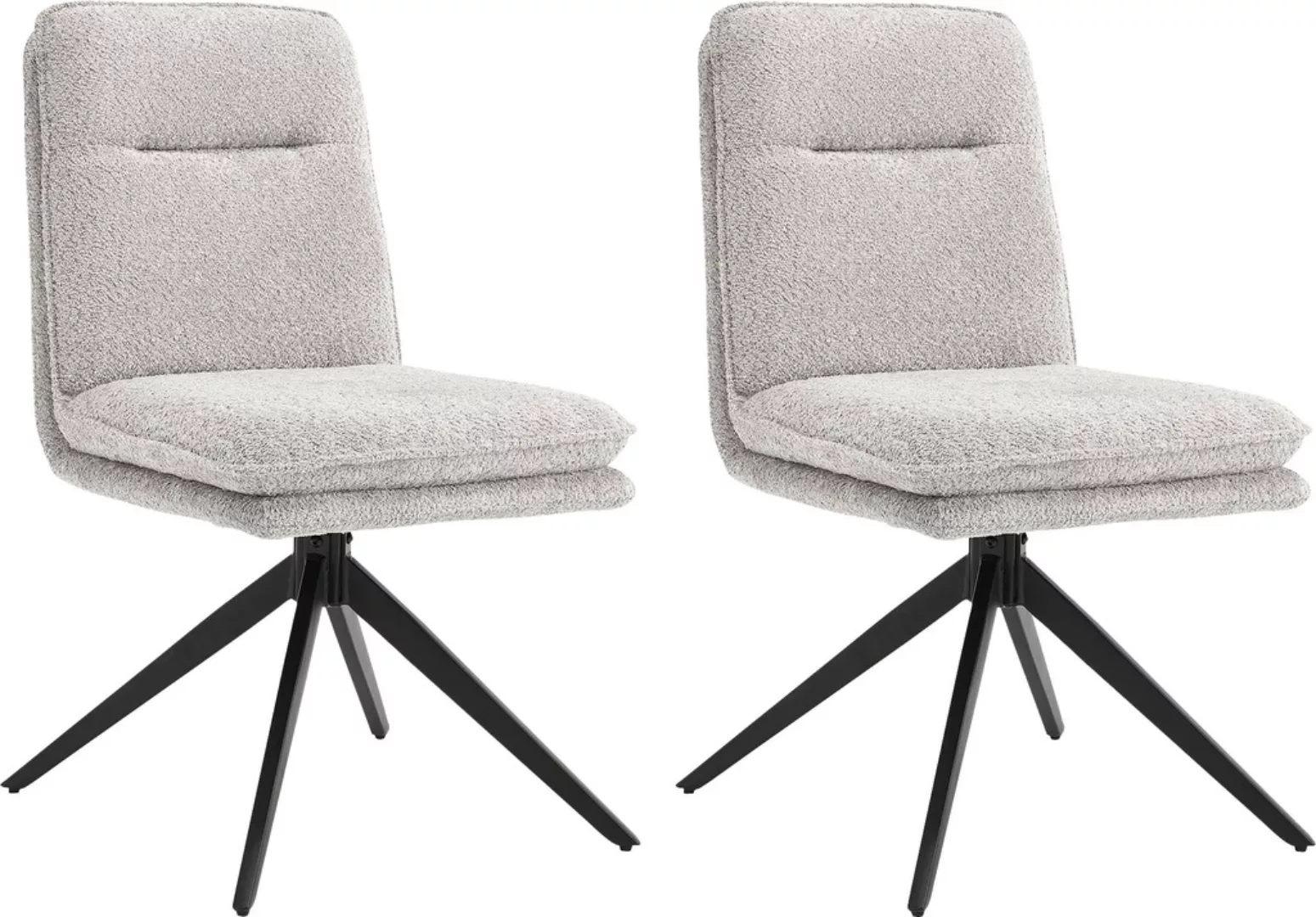 Home affaire Esszimmerstuhl "Valencia", (Set), 2 St., Boucle, verschiedene günstig online kaufen