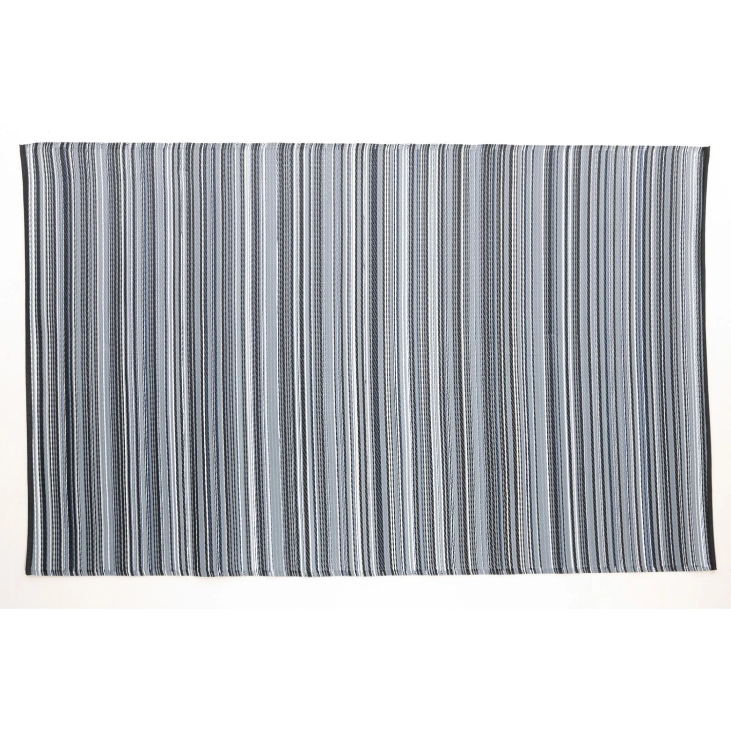 Jet-Line Outdoorteppich Mandy Schwarz Gestreift 150 x 240 cm günstig online kaufen