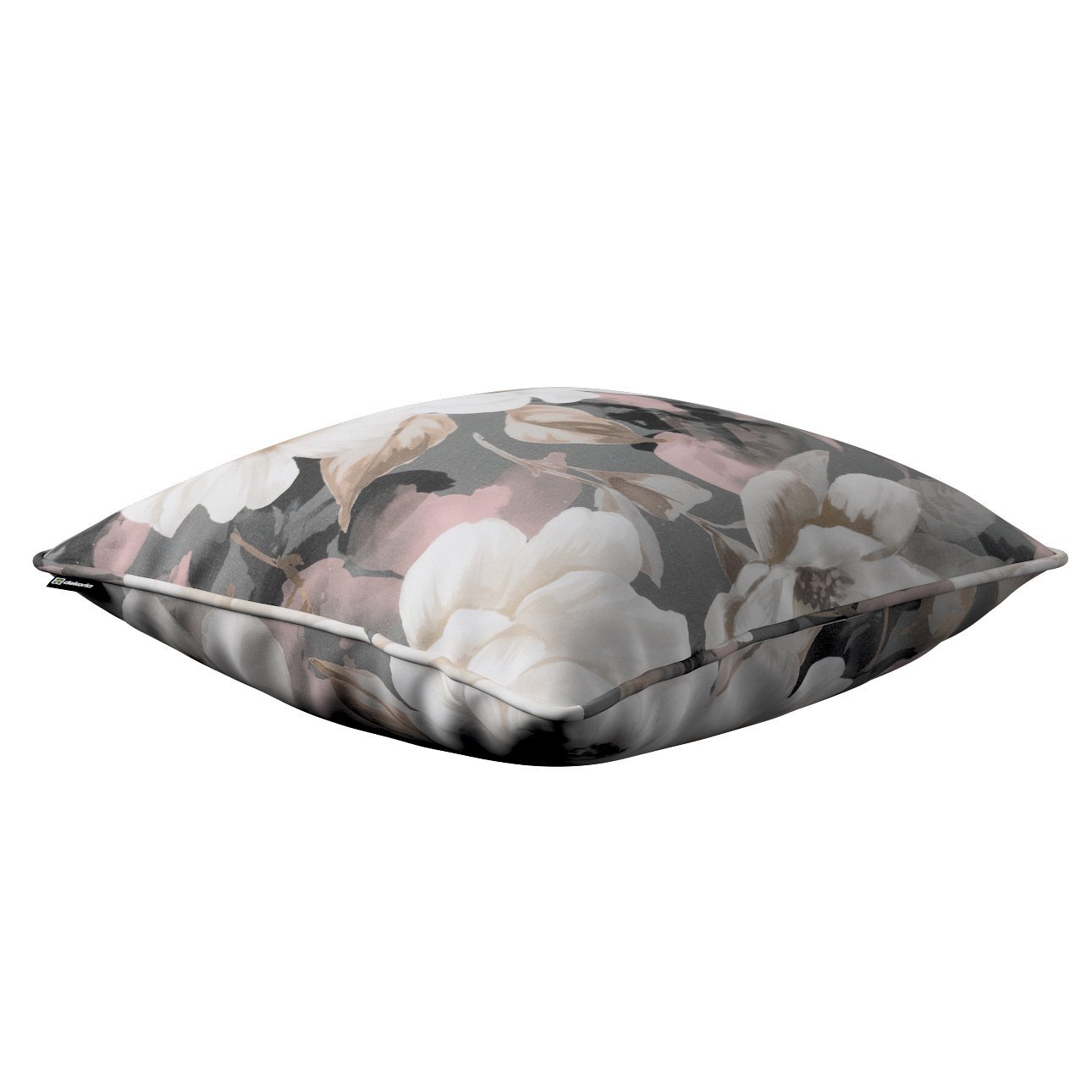 Kissenhülle Gabi mit Paspel, grau-rosa, 60 x 60 cm, Gardenia (142-13) günstig online kaufen