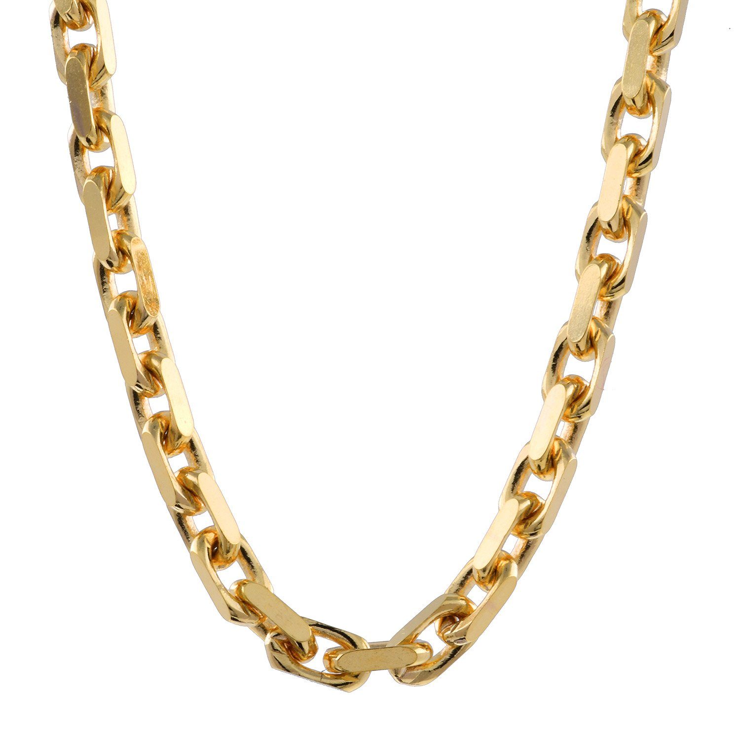 HOPLO Goldkette Ankerkette diamantiert Länge 42cm günstig online kaufen