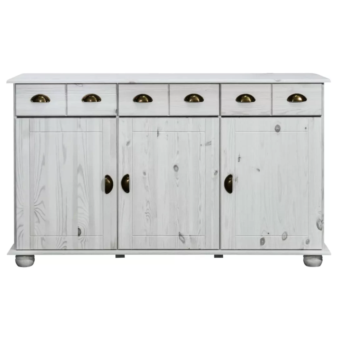 Sideboard 134x39x79,5 Cm Massivholz Kiefer günstig online kaufen