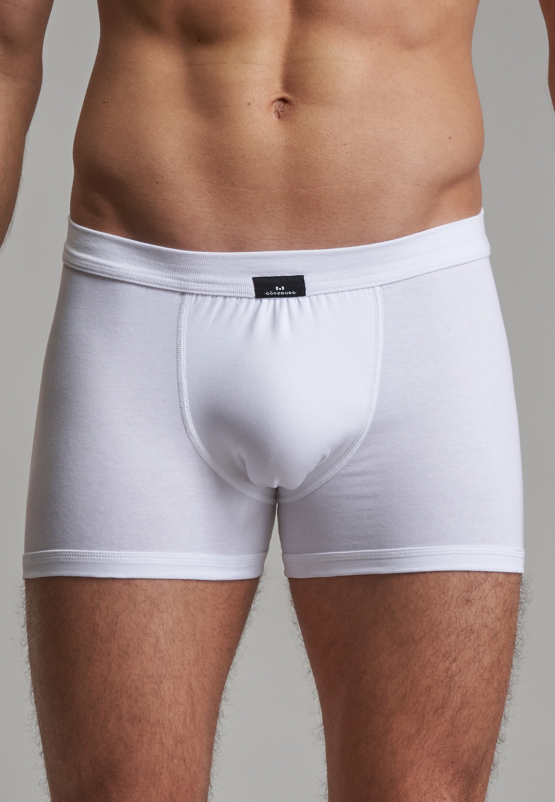 GÖTZBURG Boxershorts "X-lastic", (2er-Pack), basic, elastischer Bund, eng, günstig online kaufen
