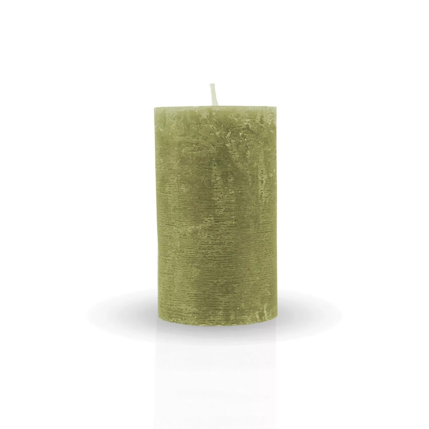 HS Candle Stumpenkerzen Rustikal Olive 1 Ø7cm günstig online kaufen