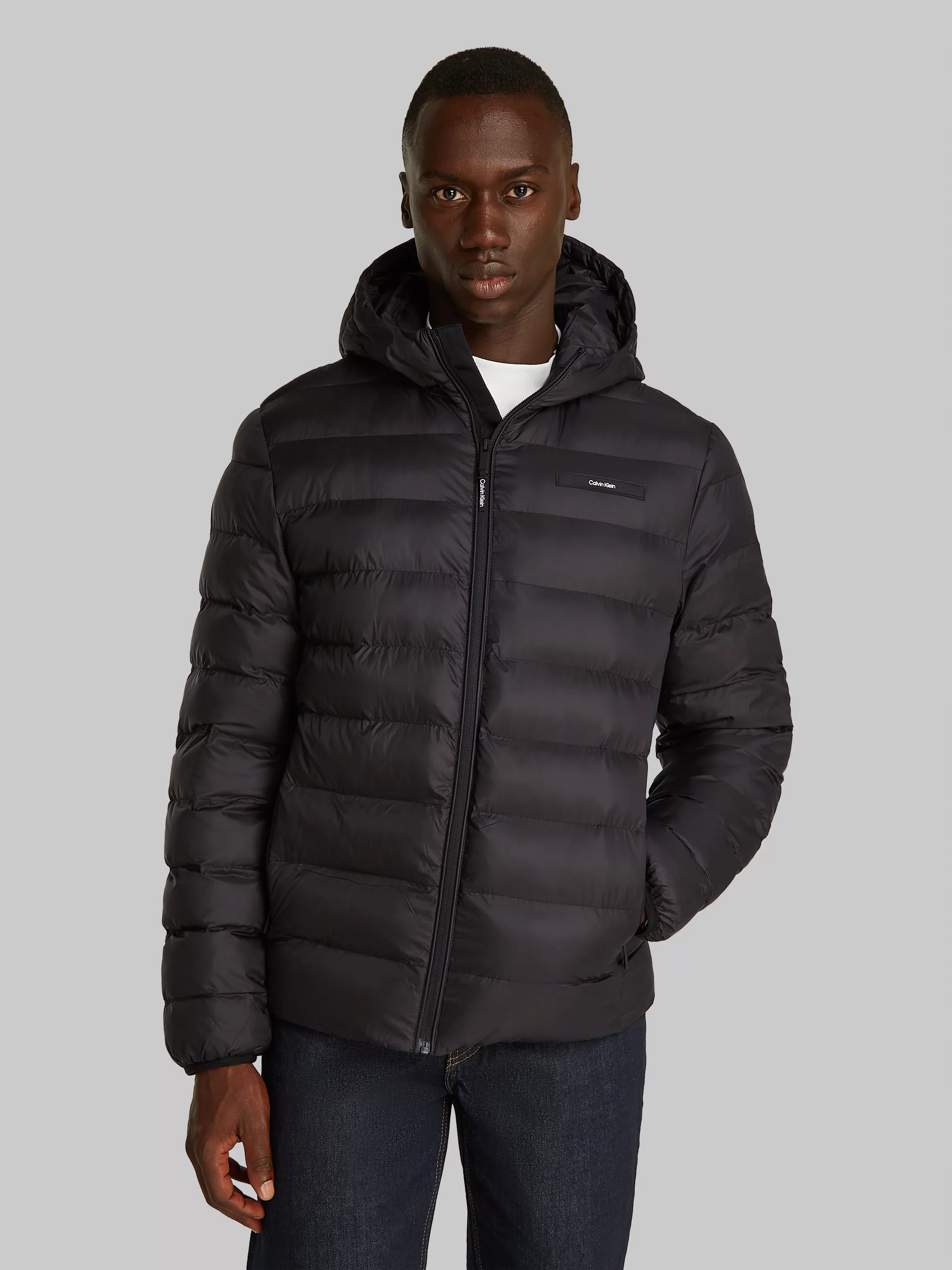 Calvin Klein Outdoorjacke "RECYCLED HOODED PUFFER JACKET", mit Kapuze, mit günstig online kaufen