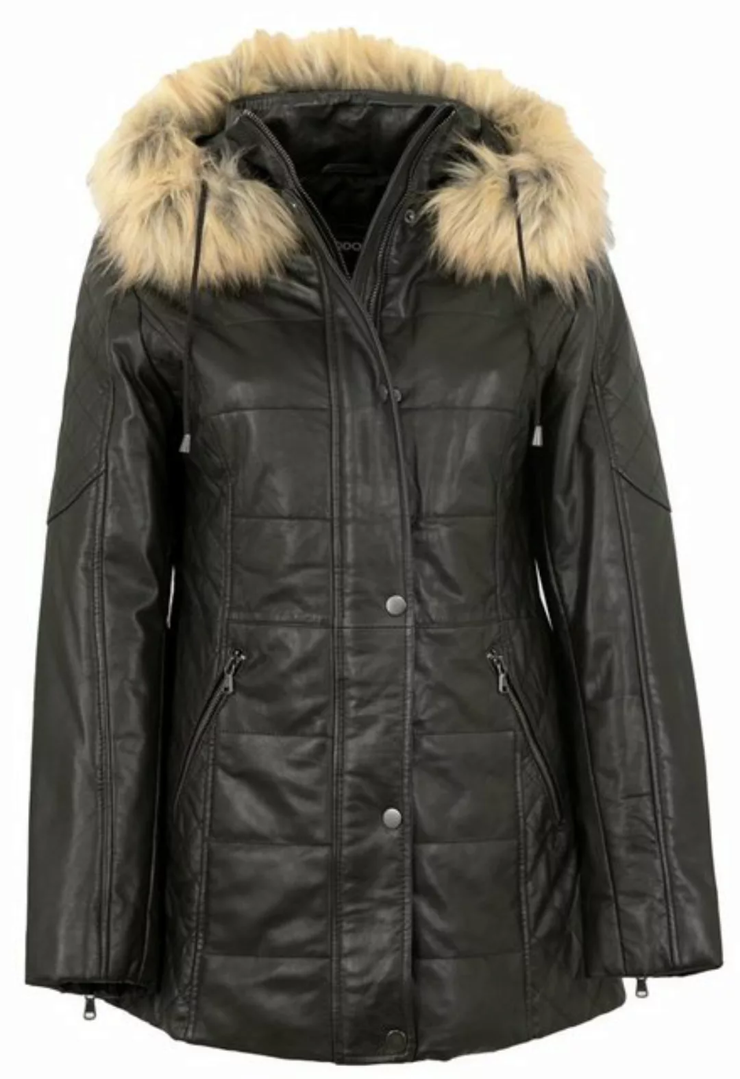 Maddox Lederjacke Evi-20 MADDOX - Damen Echtleder Lederjacke Lammnappa Kapu günstig online kaufen