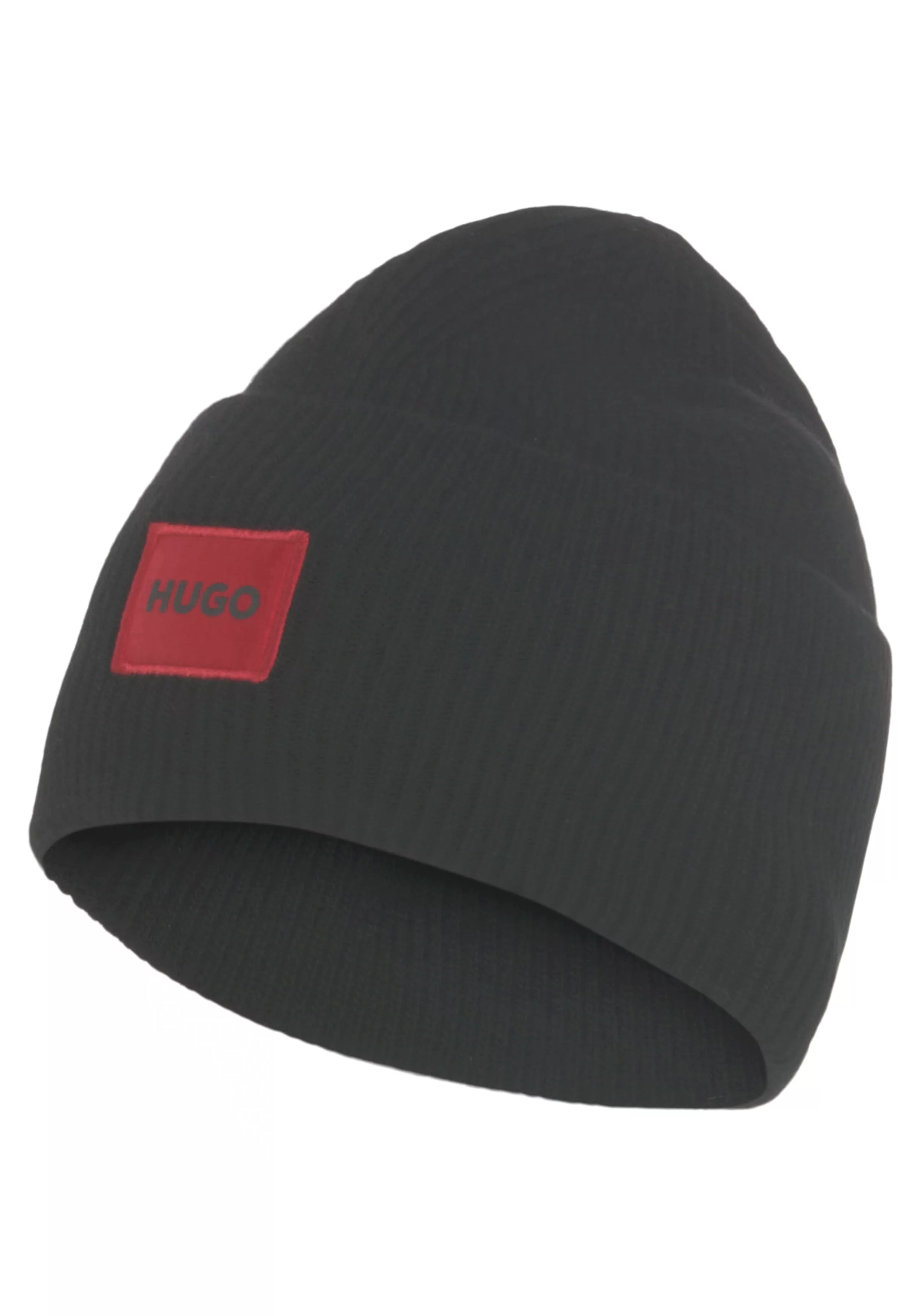 HUGO Beanie "Xaff 6", mit Logobadge günstig online kaufen