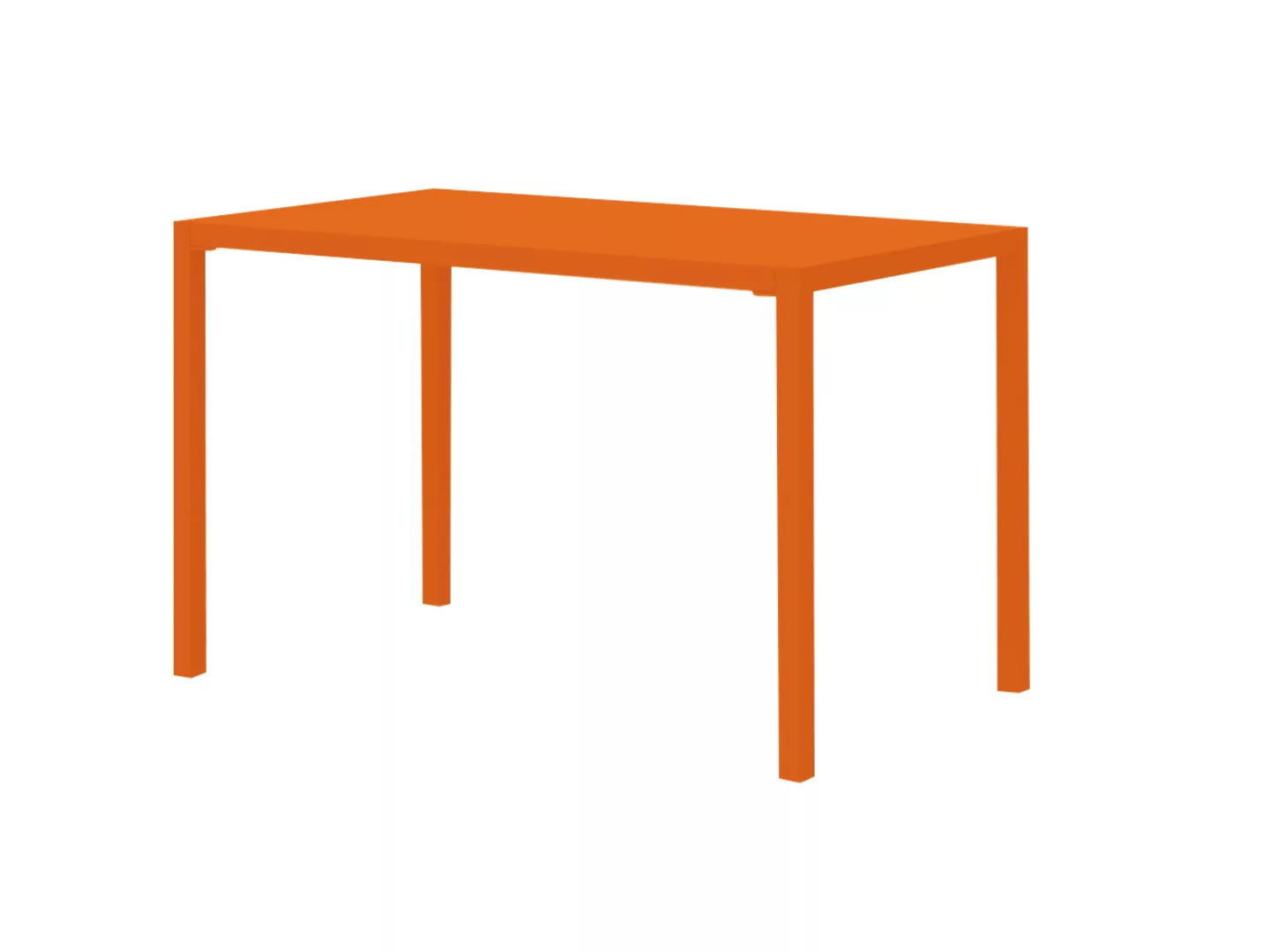 Outdoor Esstisch Quatris 120x80x75 cm orange günstig online kaufen