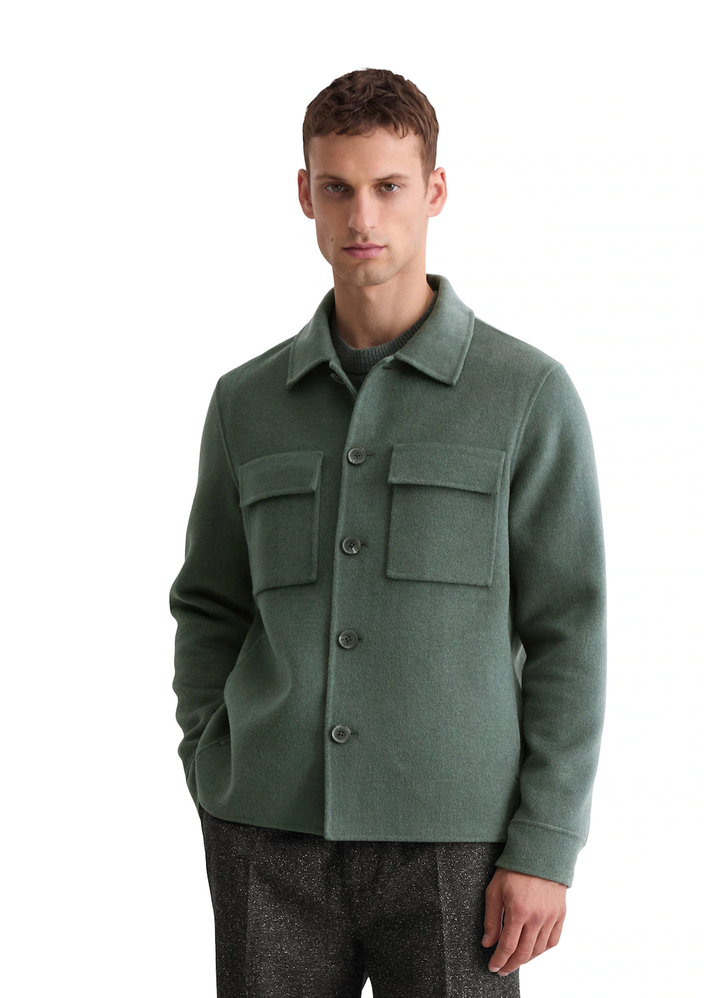 Marc OPolo Outdoorjacke "aus hochwertigem Schafwoll-Mix", ohne Kapuze günstig online kaufen