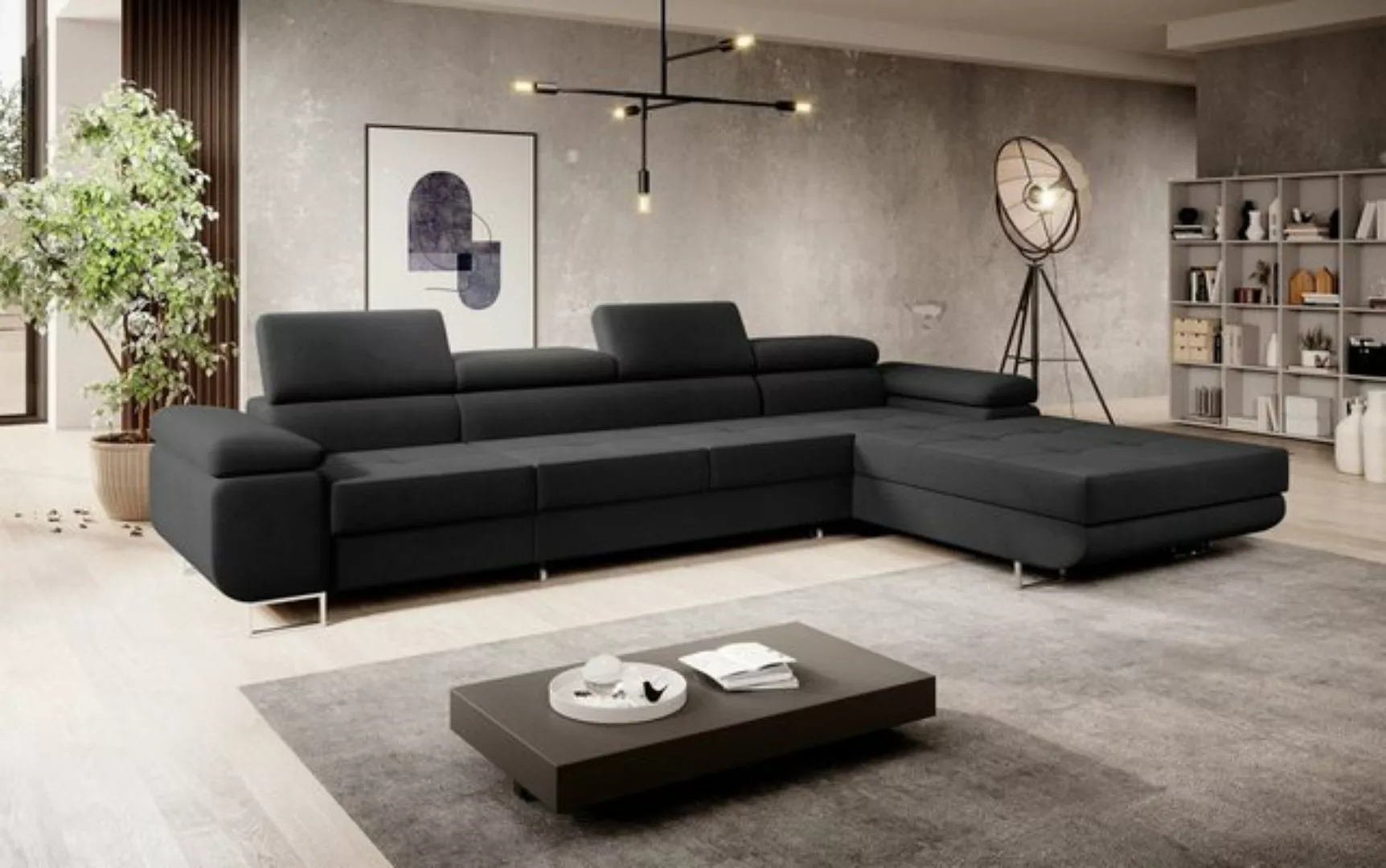 Luxusbetten24 Schlafsofa Designer Sofa Calvera Maxi, mit Stauraum und Schla günstig online kaufen