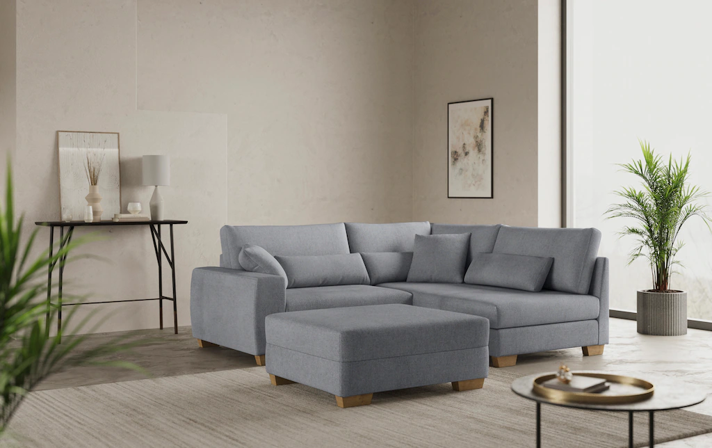 Mr. Couch Hocker "Helena", Mit DuraSpring-Taschenfederkern, bis 140 kg bela günstig online kaufen