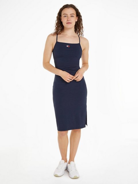 Tommy Jeans Jerseykleid TJW XS BADGE TIE BACK MIDI DRESS rückenfrei, Straps günstig online kaufen