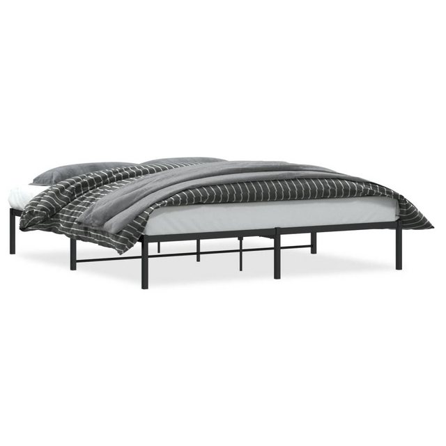 furnicato Bettgestell Metall Schwarz 180x200 cm (1-tlg) günstig online kaufen