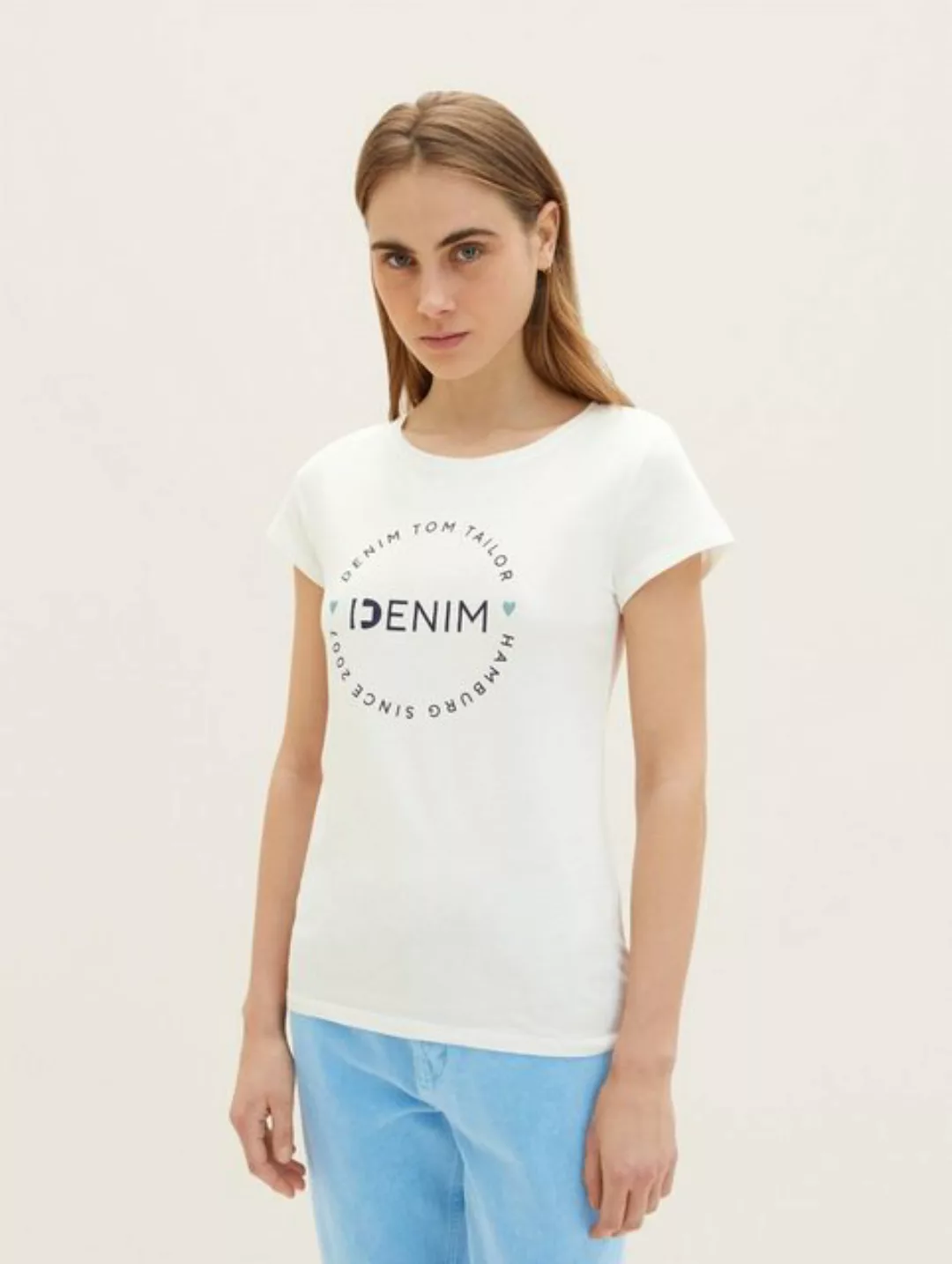 TOM TAILOR Denim T-Shirt (2-tlg) Plain/ohne Details günstig online kaufen