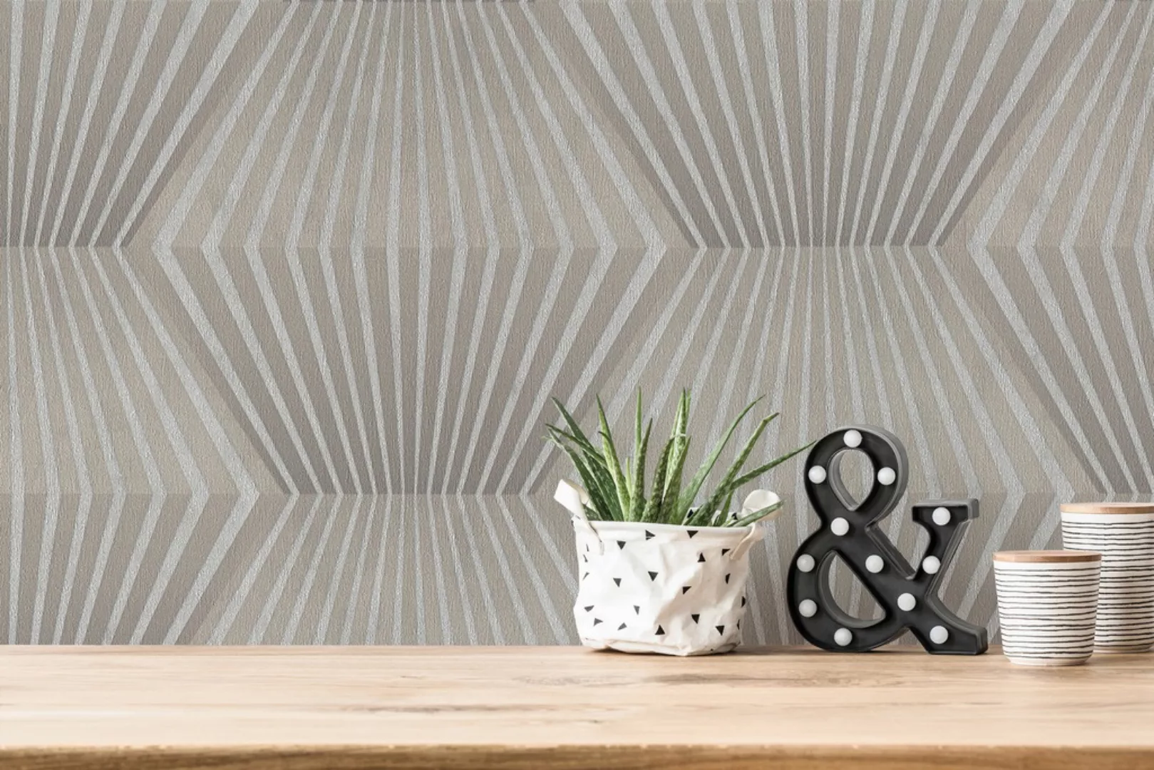 living walls 3D-Tapete »Titanium«, 3D-Optik-geometrisch-grafisch, Geometris günstig online kaufen