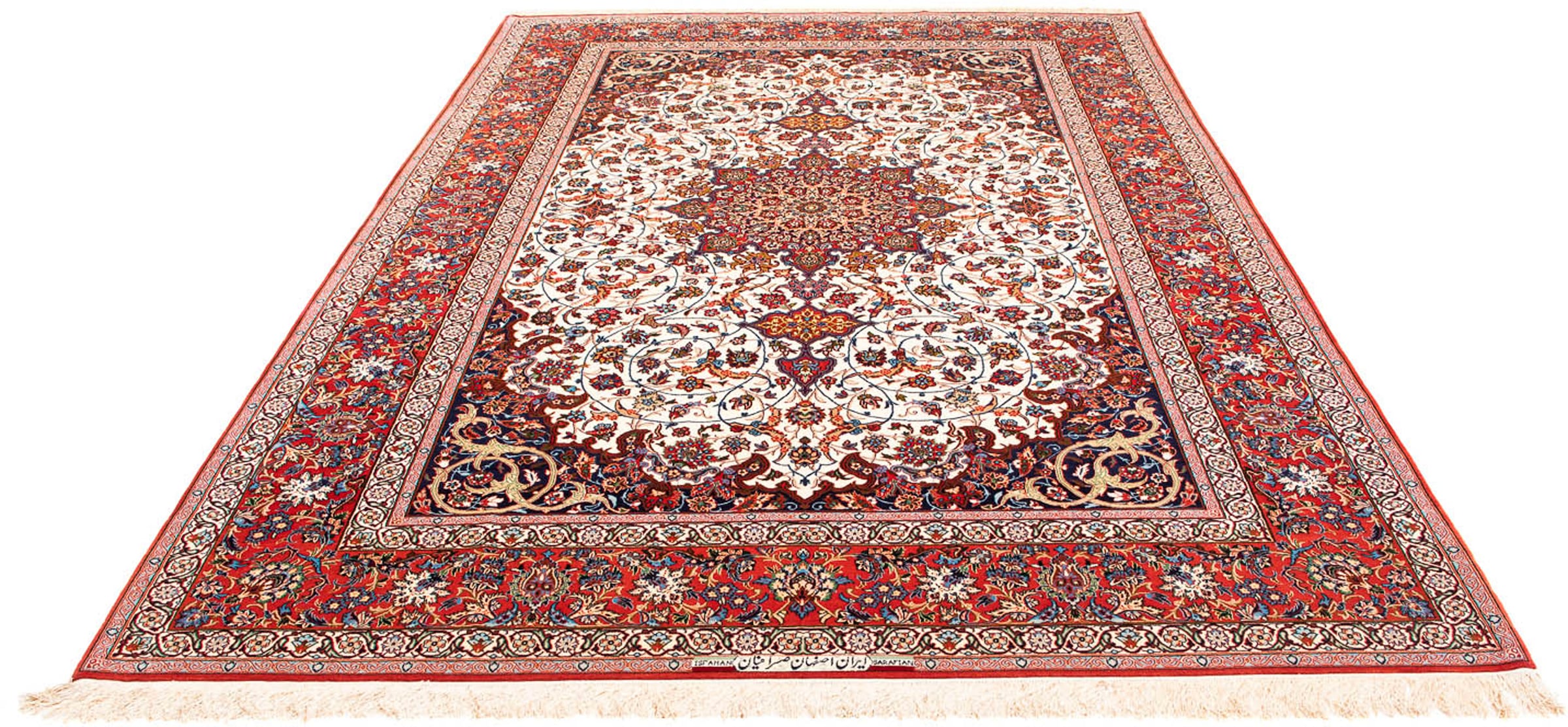 morgenland Orientteppich »Perser - Isfahan - Premium - 310 x 208 cm - rot«, günstig online kaufen