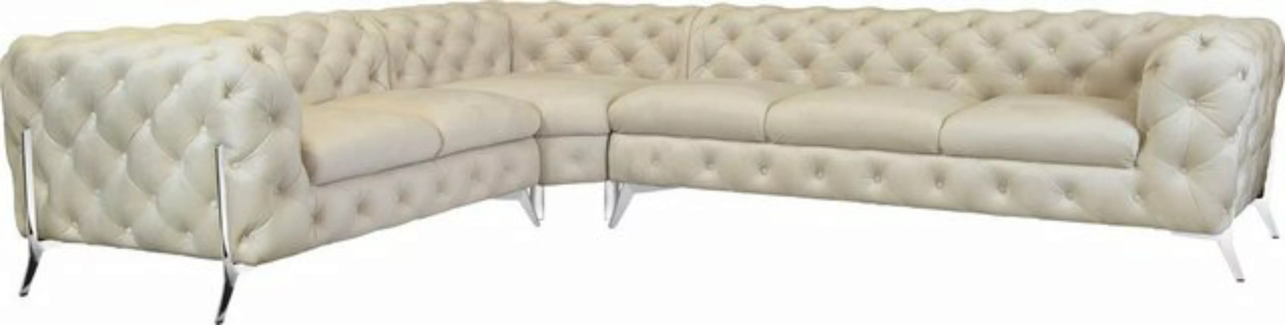 Leonique Chesterfield-Sofa Amaury L-Form, großes Ecksofa, Chesterfield-Opti günstig online kaufen