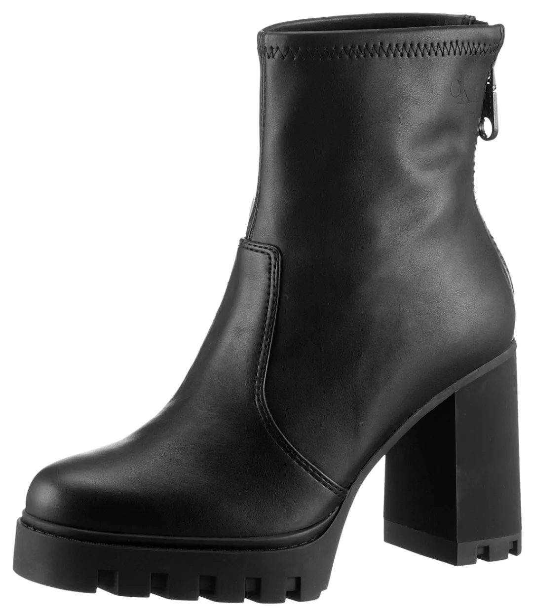 Calvin Klein Jeans High-Heel-Stiefelette "HEEL PLATFORM ZIP BOOT MG NAPPA", günstig online kaufen