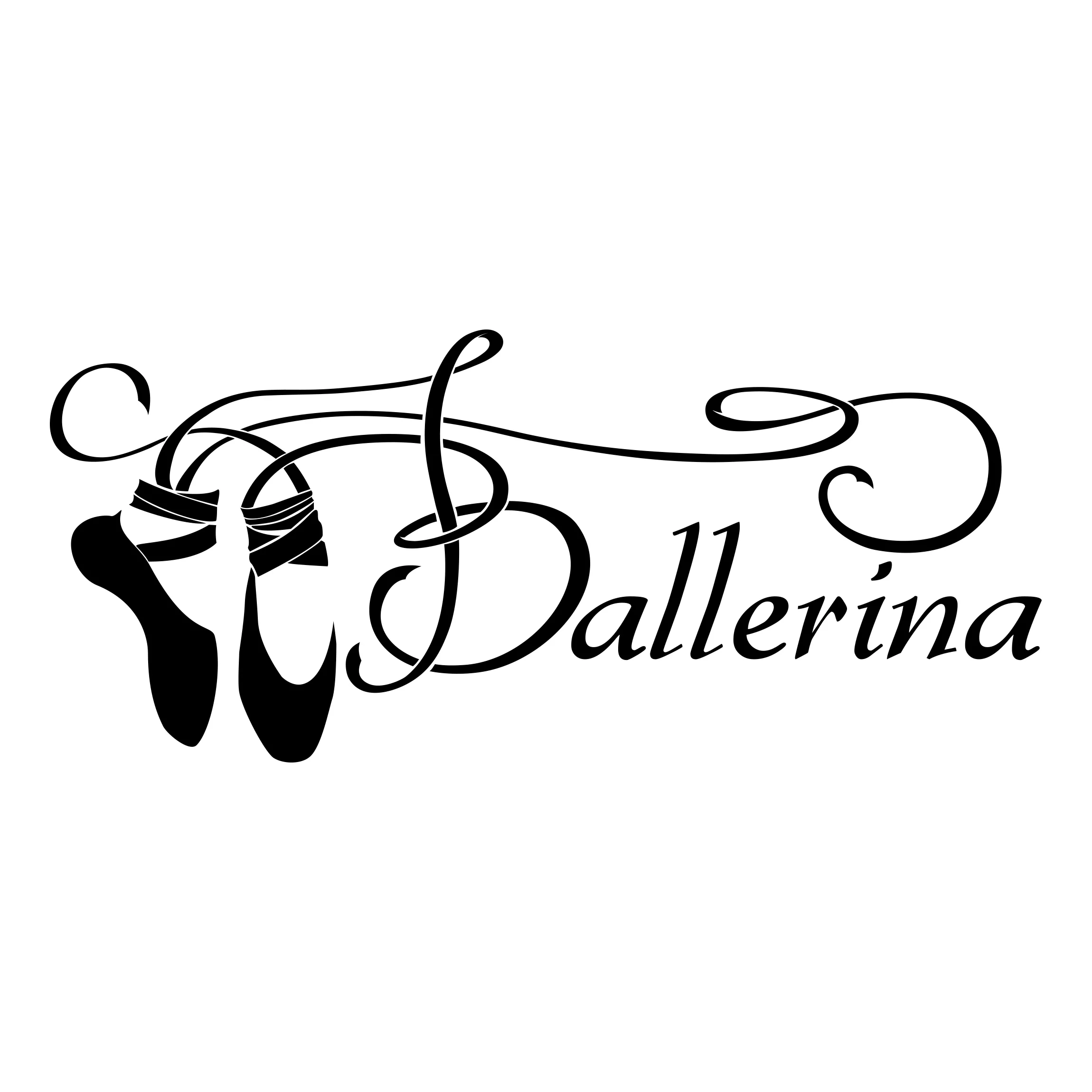 Wandtattoo Kinderzimmer Spruch No.IS46 Tanzende Ballettschuhe günstig online kaufen
