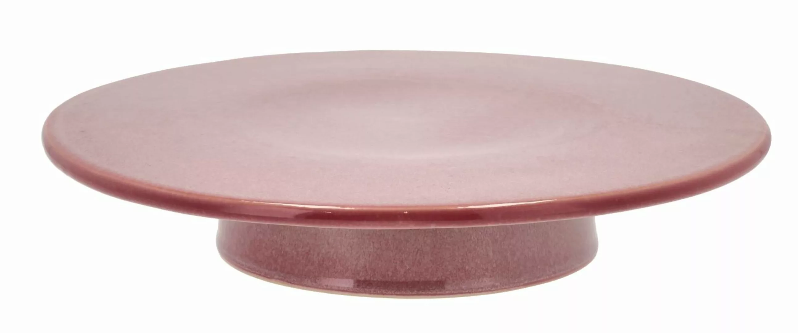 Bitz Light pink Tortenplatte auf Fuß light pink 30 x 5,5 cm (rosa) günstig online kaufen