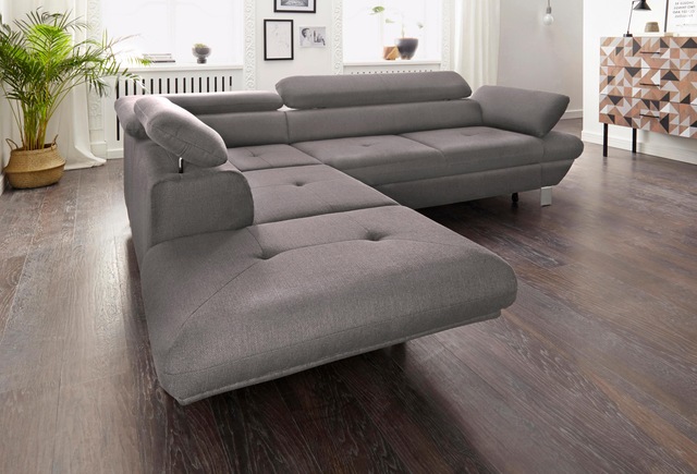 exxpo - sofa fashion Ecksofa »Vinci, aktuelles Design mit tollem Sitzkomfor günstig online kaufen