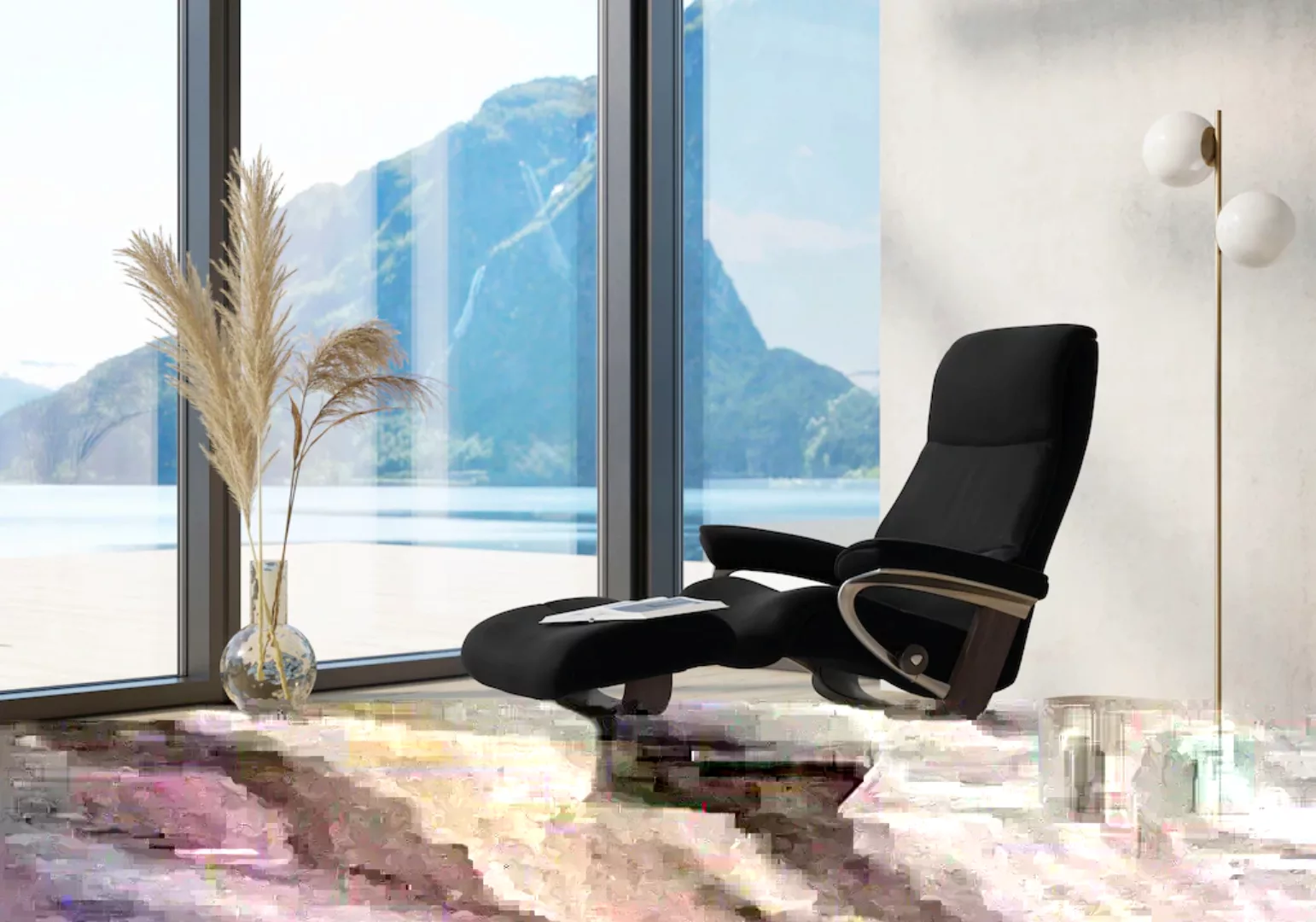 Stressless Fußhocker "View", mit Cross Base, Größe S, M & L, Holzakzent Wen günstig online kaufen