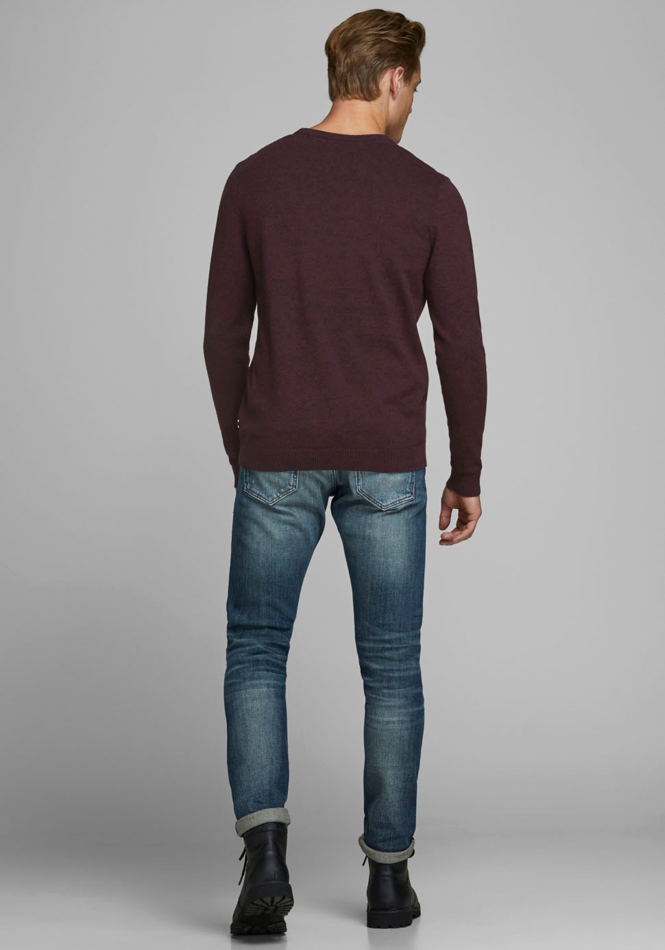 Jack & Jones Herren Pullover JJEBASIC KNIT CREW NECK günstig online kaufen