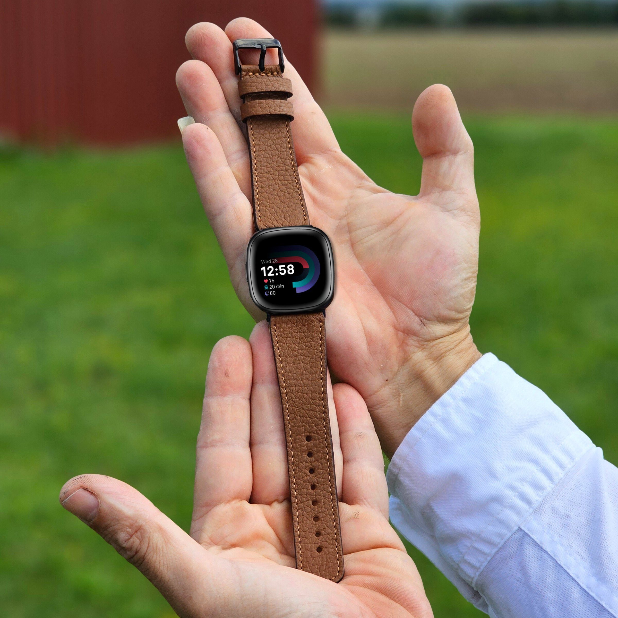 Renna Leather Smartwatch-Armband Fitbit Versa 4 günstig online kaufen