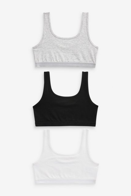 Next Crop-Top Croptops mit U-Ausschnitt, 3er-Pack (3-tlg) günstig online kaufen