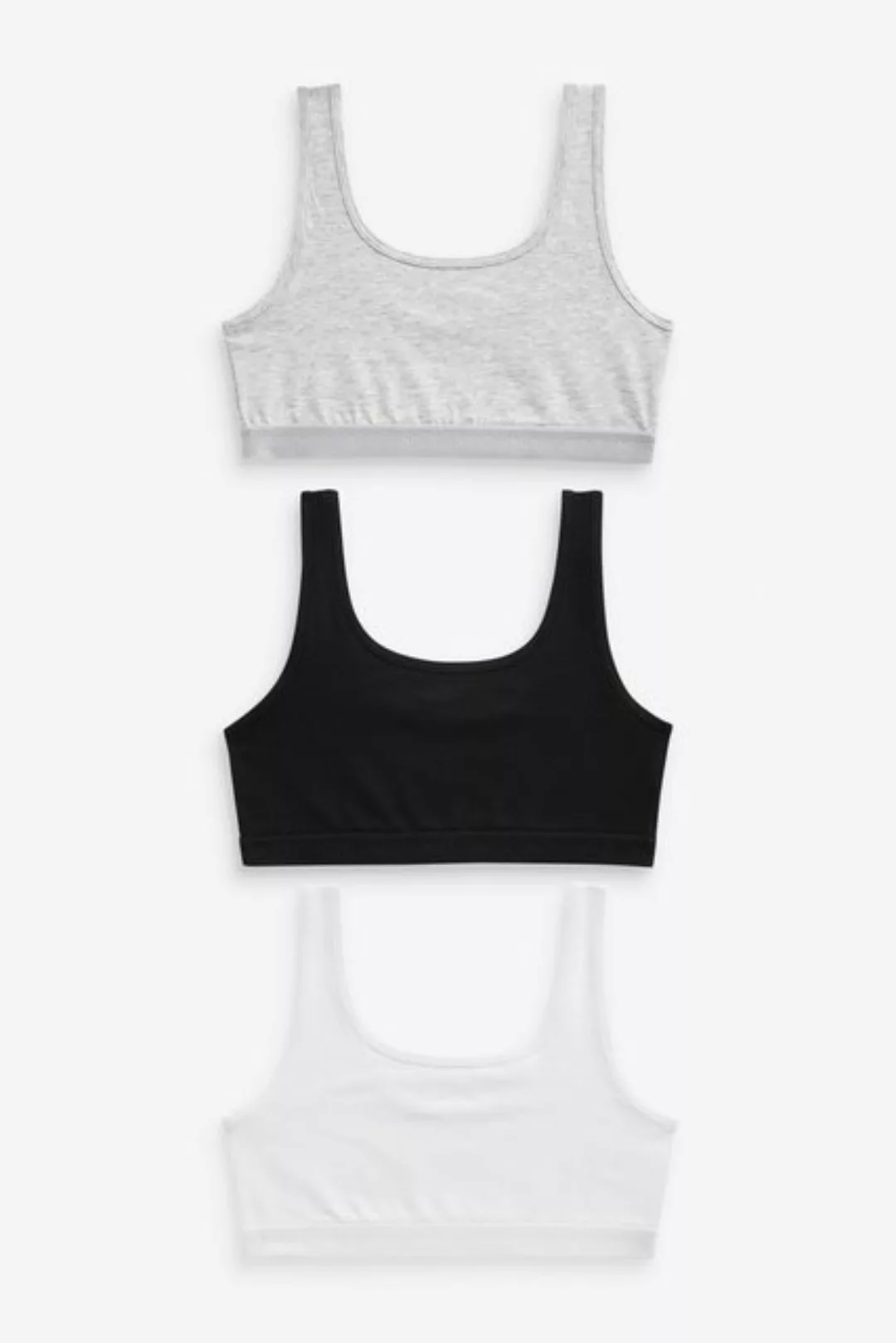 Next Crop-Top Croptops mit U-Ausschnitt, 3er-Pack (3-tlg) günstig online kaufen