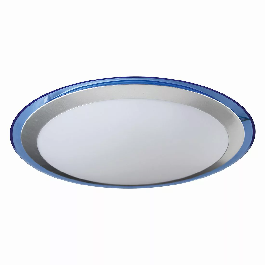 home24 Näve LED Deckenleuchte Ufo Modern Aluminium Blau/Weiß Ø 33 cm inkl. günstig online kaufen