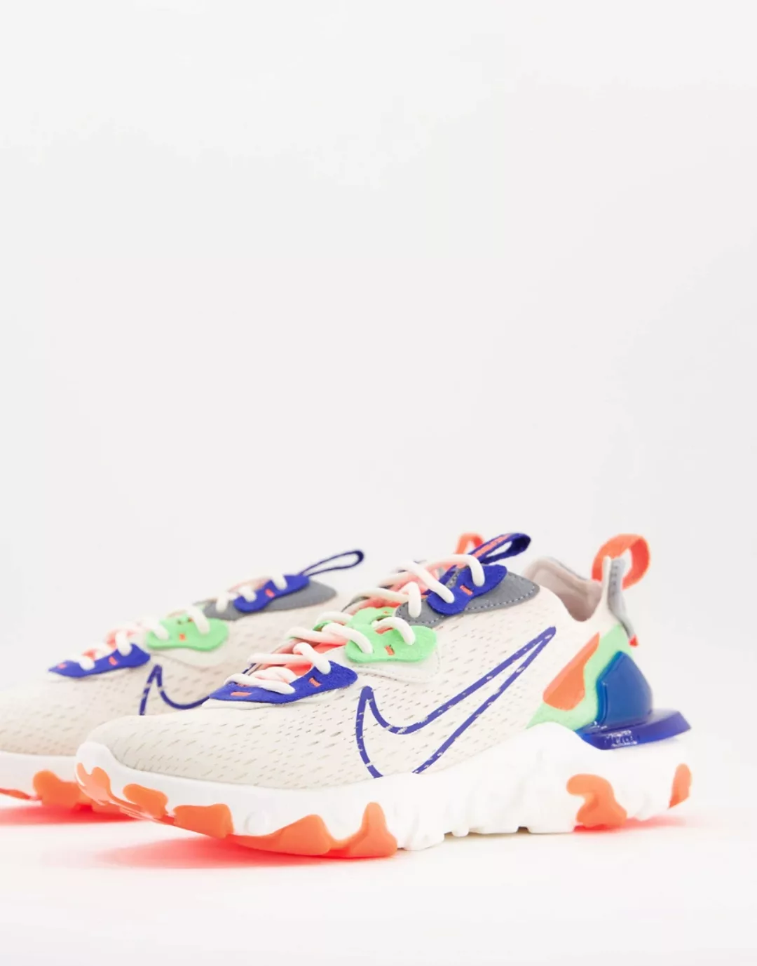 Nike – React Vision – Sneaker in gebrochenem Weiß/Bunt günstig online kaufen