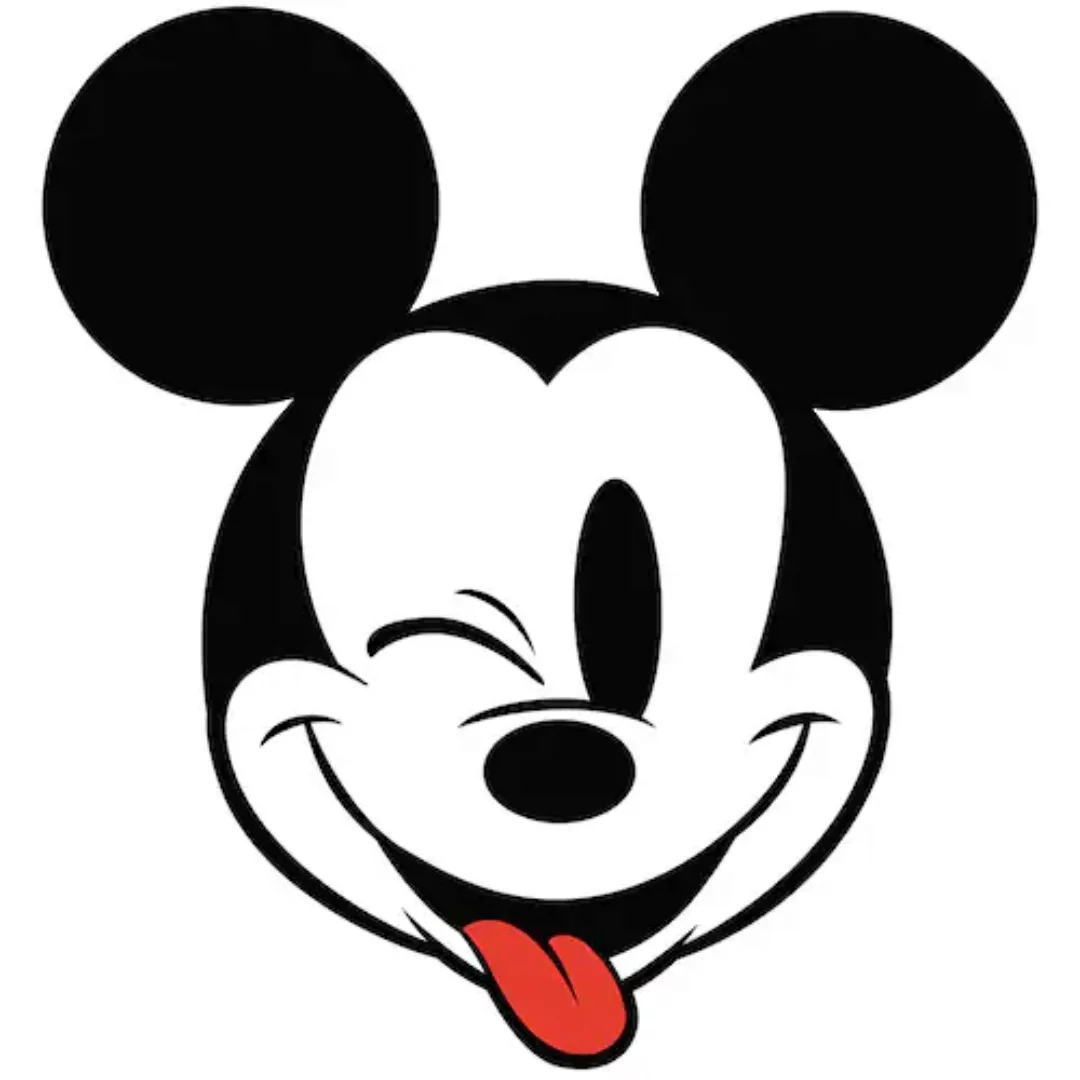 Komar Vliesfototapete Dot Mickey Head Optimism selbstklebend Ø 125 cm günstig online kaufen