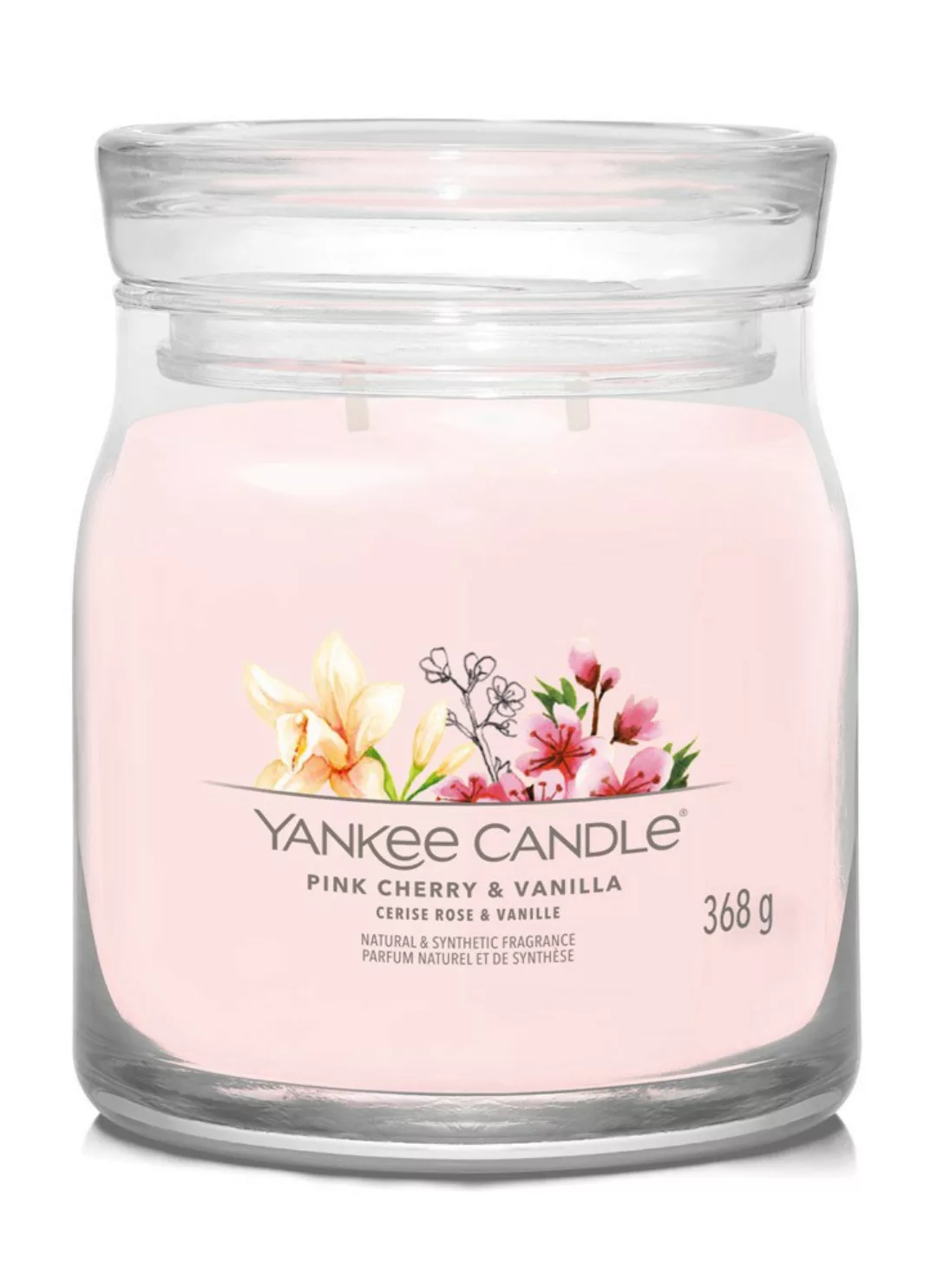 Yankee Candle Duftkerze Signature Pink Cherry & Vanilla 368 g günstig online kaufen
