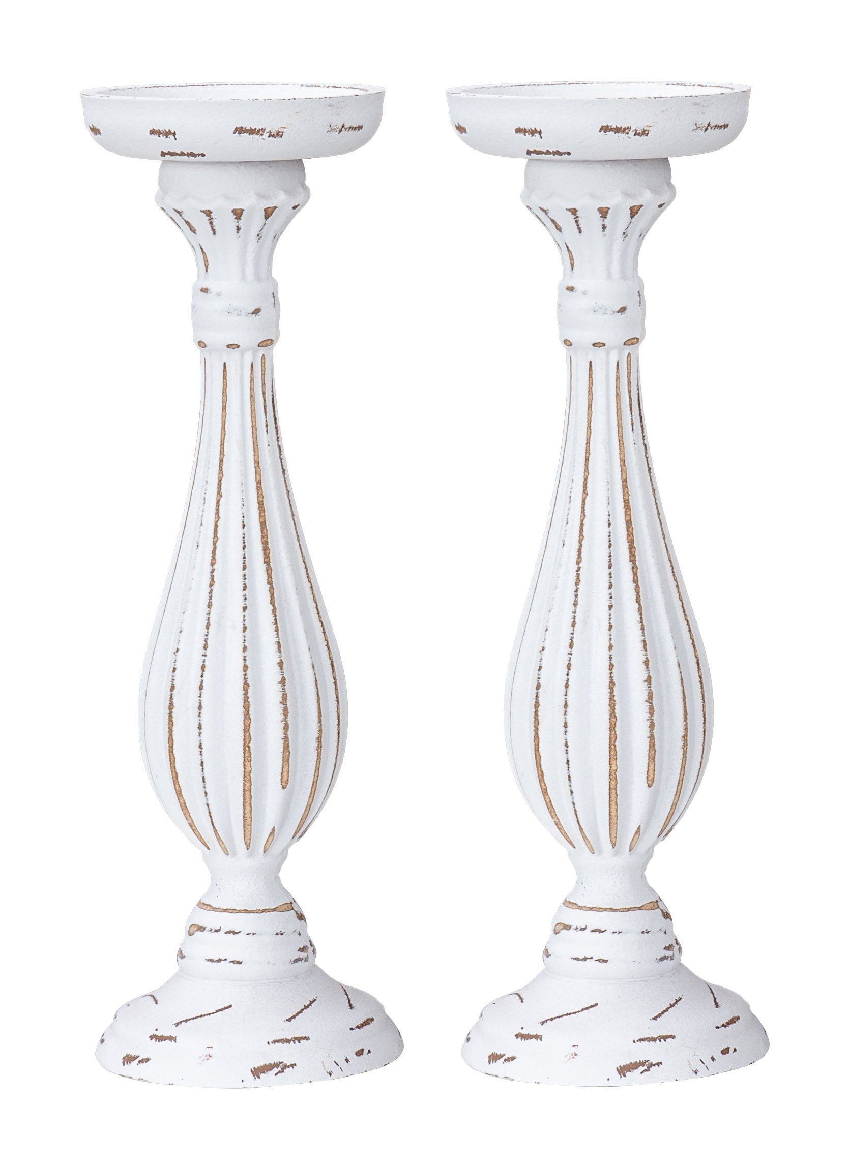 Levandeo® Kerzenhalter, 2er Set Kerzenhalter Shabby günstig online kaufen