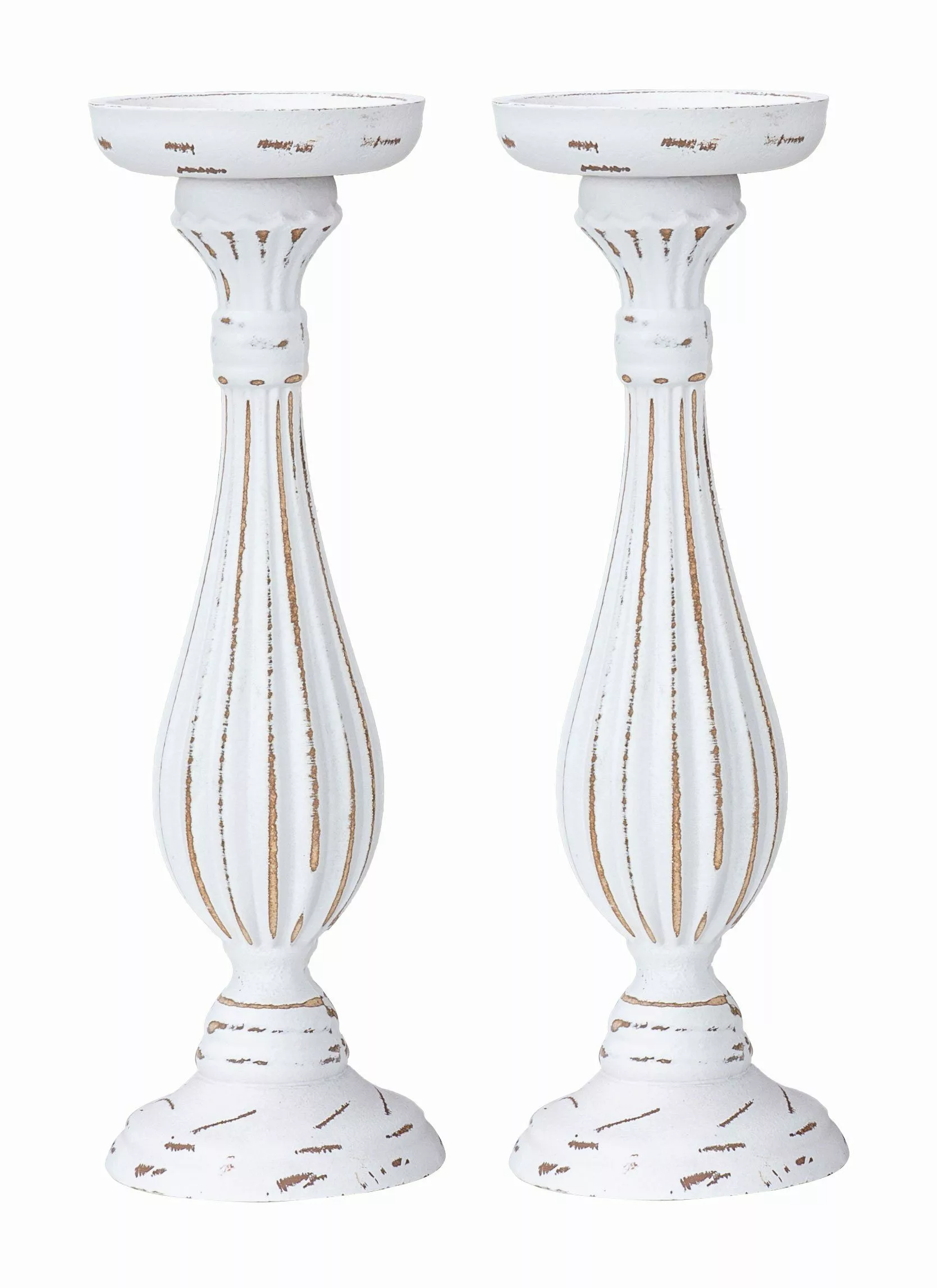 Levandeo® Kerzenhalter, 2er Set Kerzenhalter Shabby günstig online kaufen