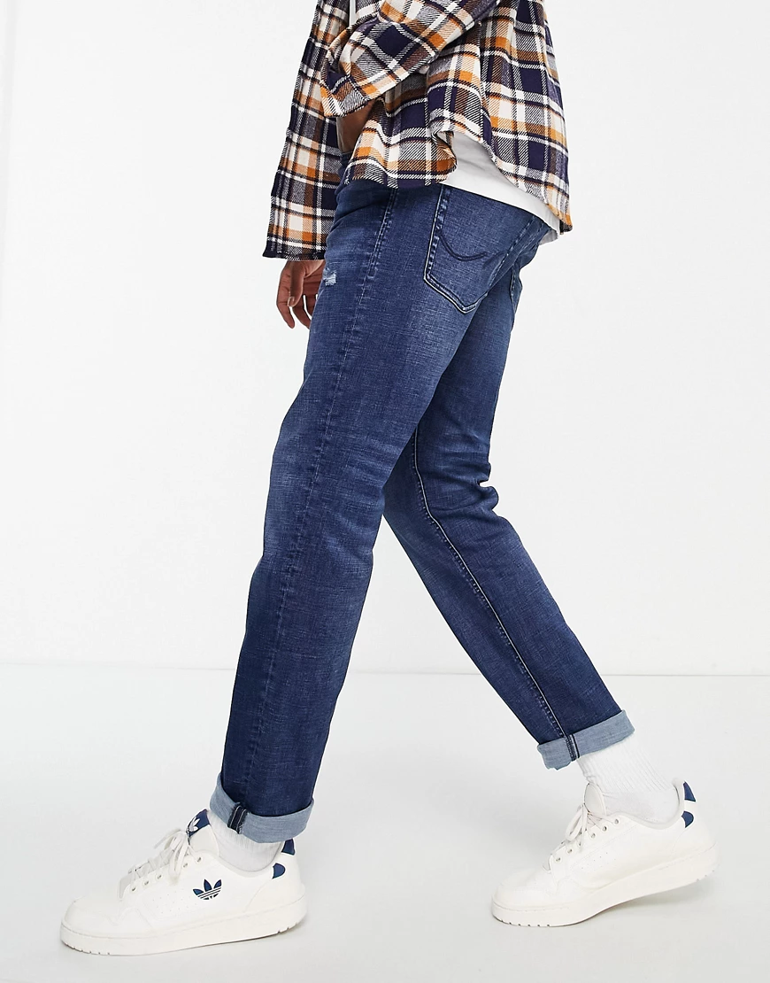 Jack & Jones Intelligence – Mike – Gerade geschnittene Jeans aus Superstret günstig online kaufen