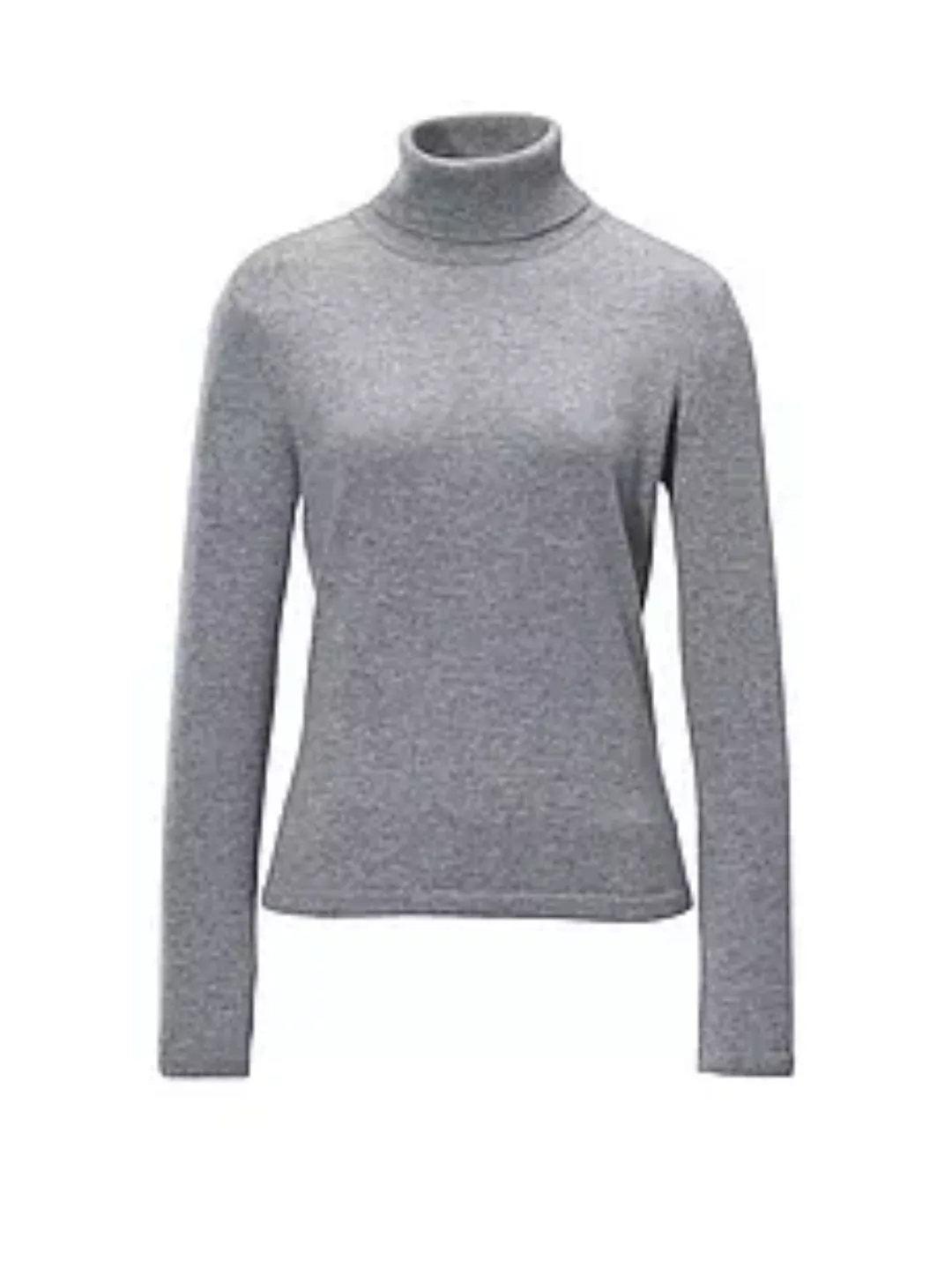 Rollkragen-Pullover aus 100% Premium-Kaschmir Peter Hahn Cashmere grau günstig online kaufen