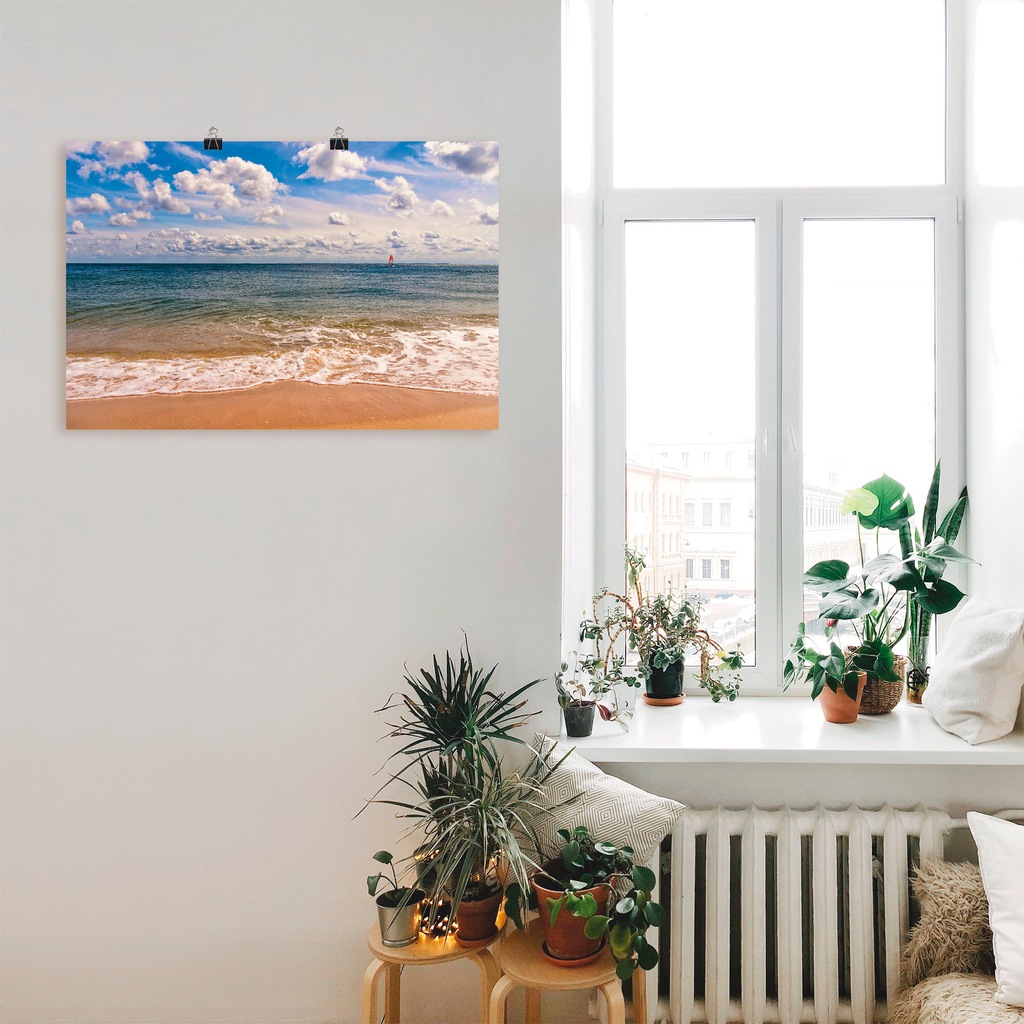 Artland Wandbild "Strandimpression Hörnum Sylt", Strand, (1 St.), als Poste günstig online kaufen