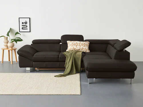 COTTA Ecksofa "Driver L-Form", mit Kopfteilverstellung, wahlweise mit Bettf günstig online kaufen